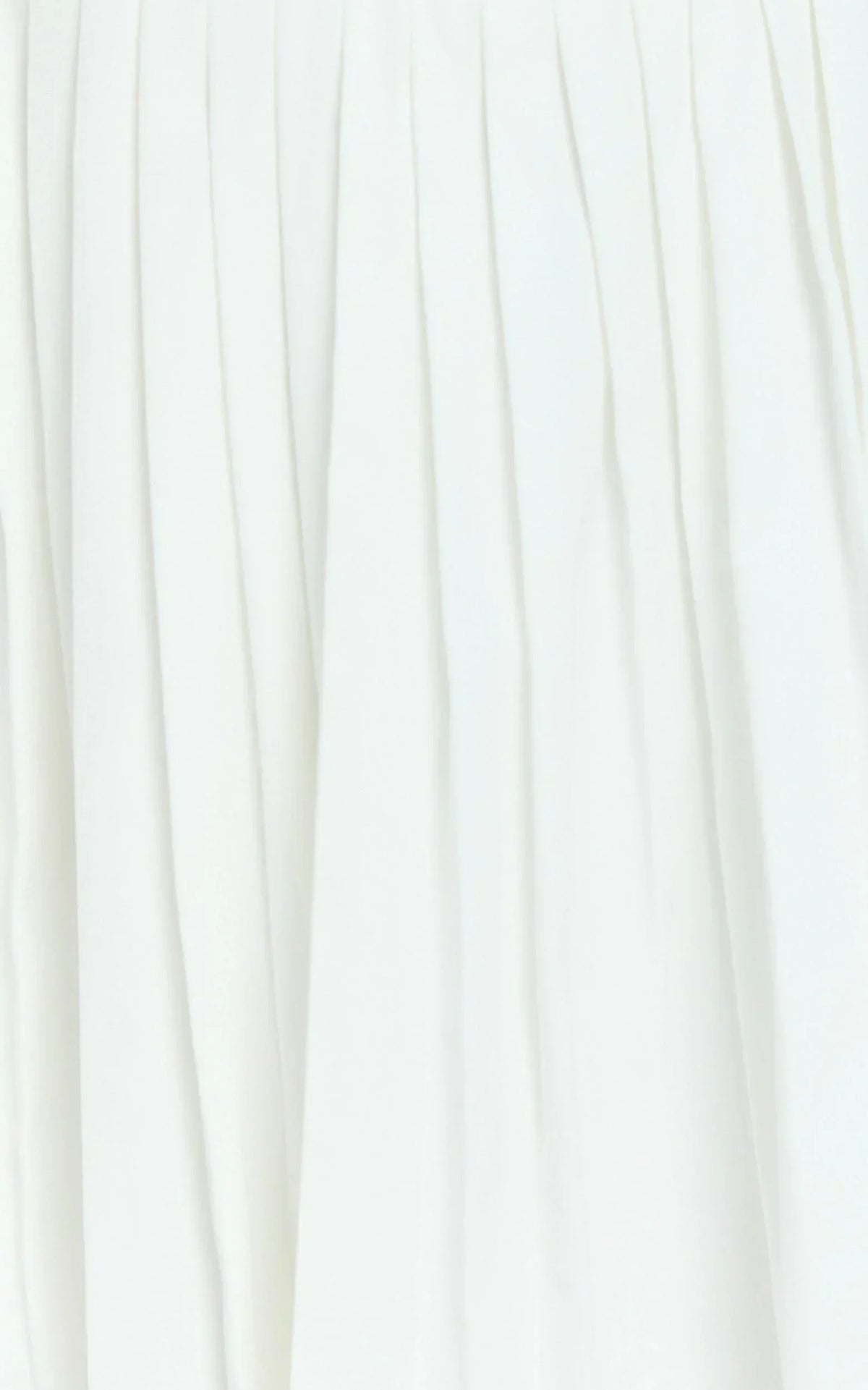 Nicolette Mini Dress - Square Neck Strappy Tie Shoulder Drop Waist Pleated Skirt Dress in Off White