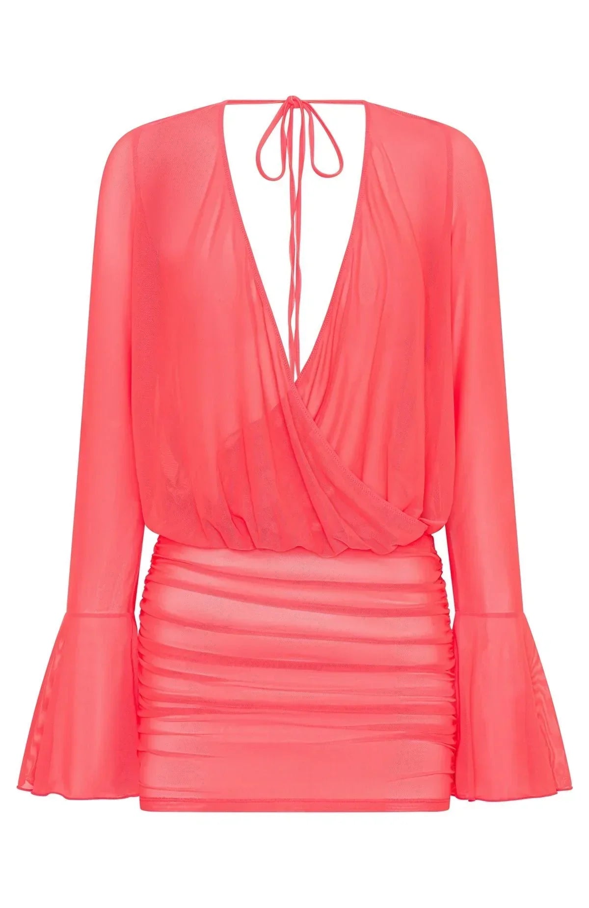Coral Moon Mini Dress