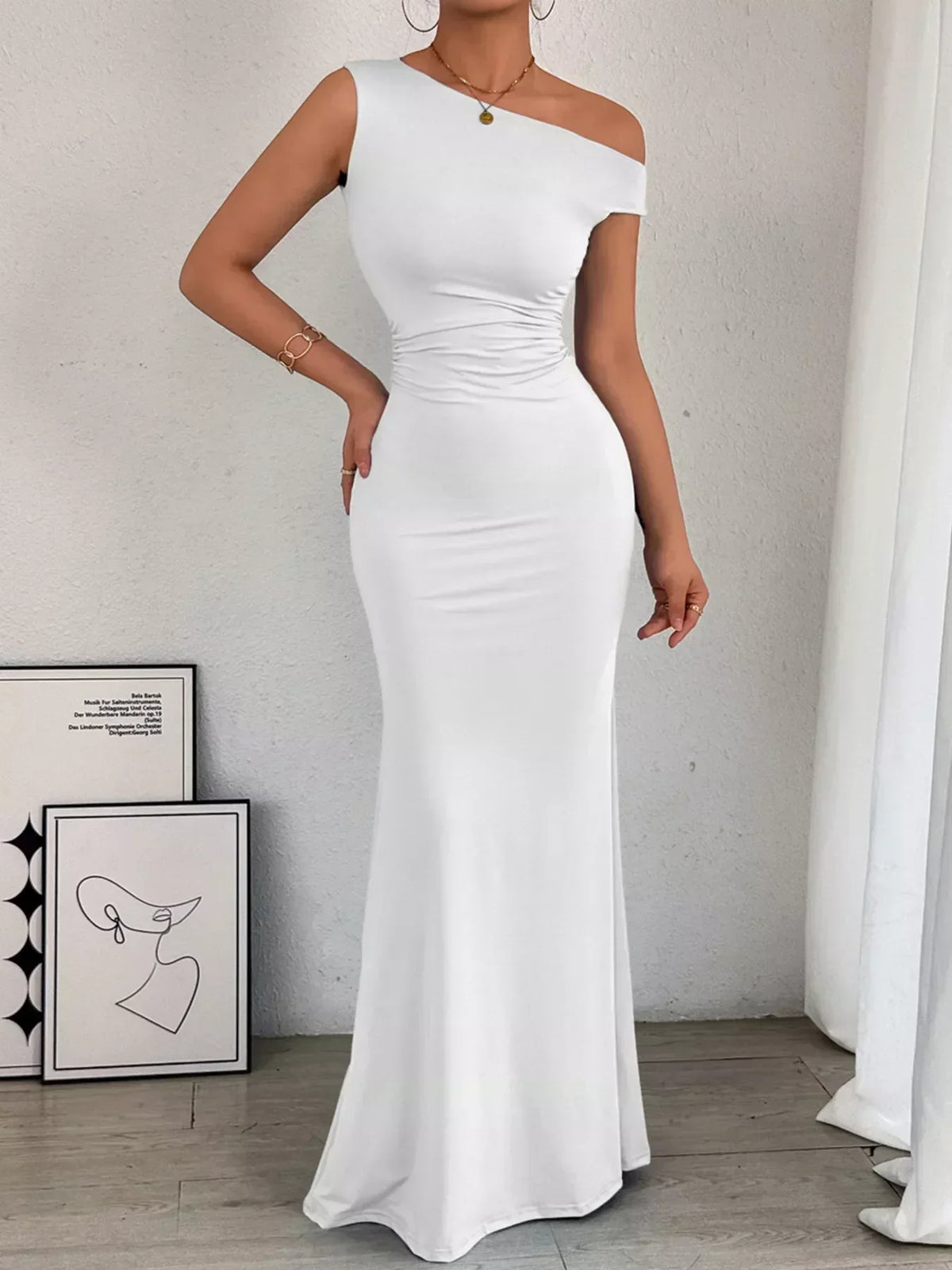 Sienna Ruched Maxi Dress