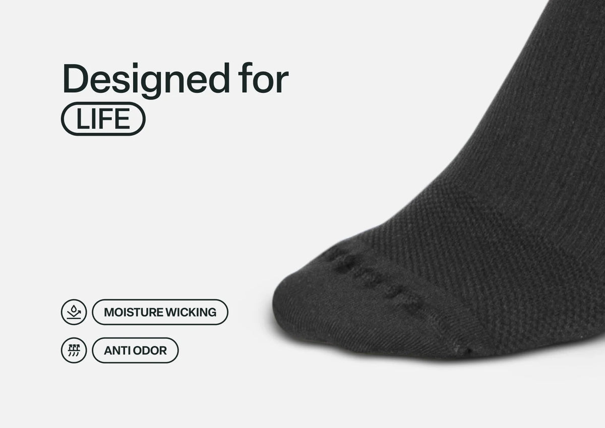 Compression Ankle Socks 20-30 mmHg - Black