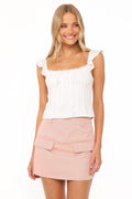 Brielle Skort - Pink Twill