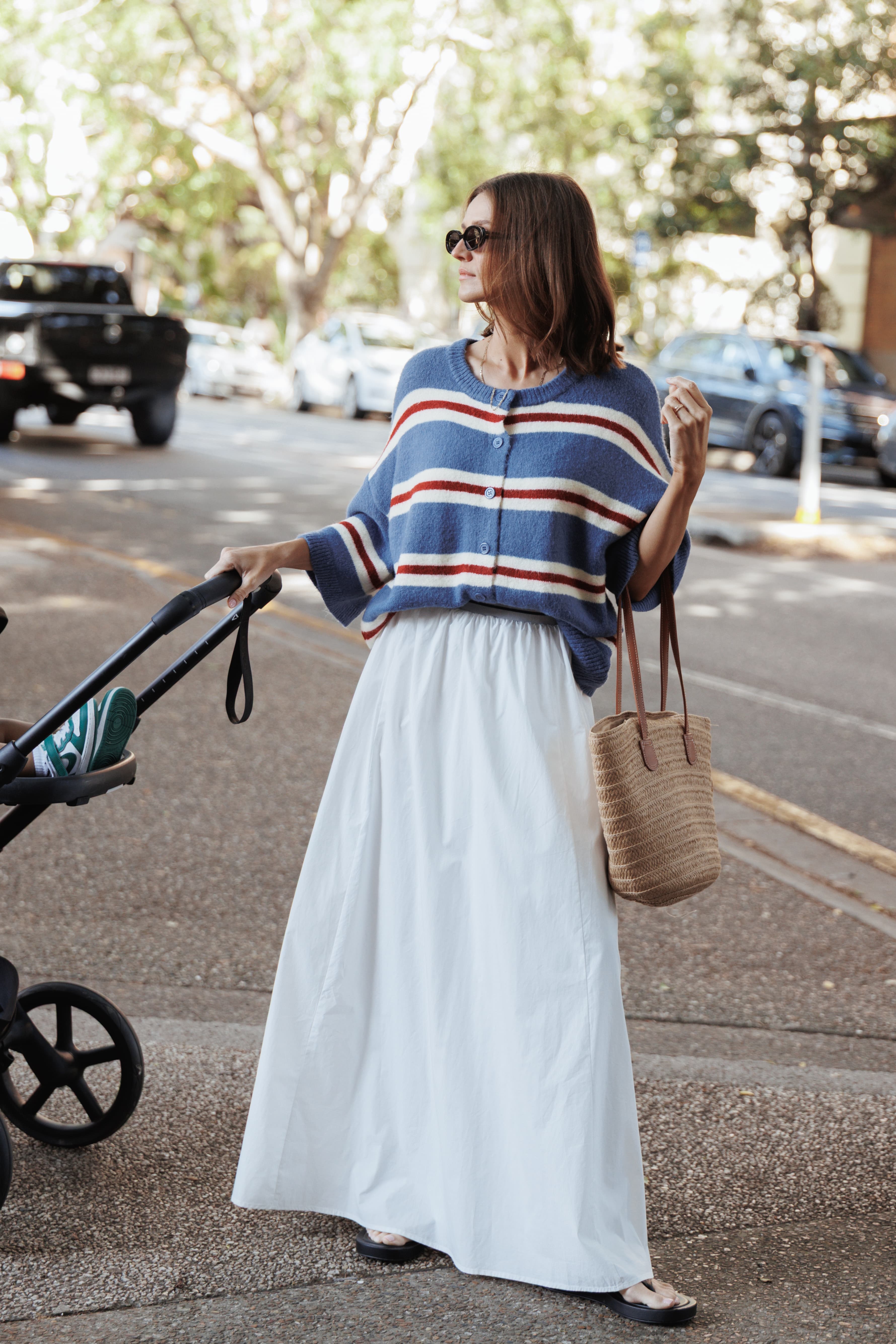 Christine Maxi Skirt - White
