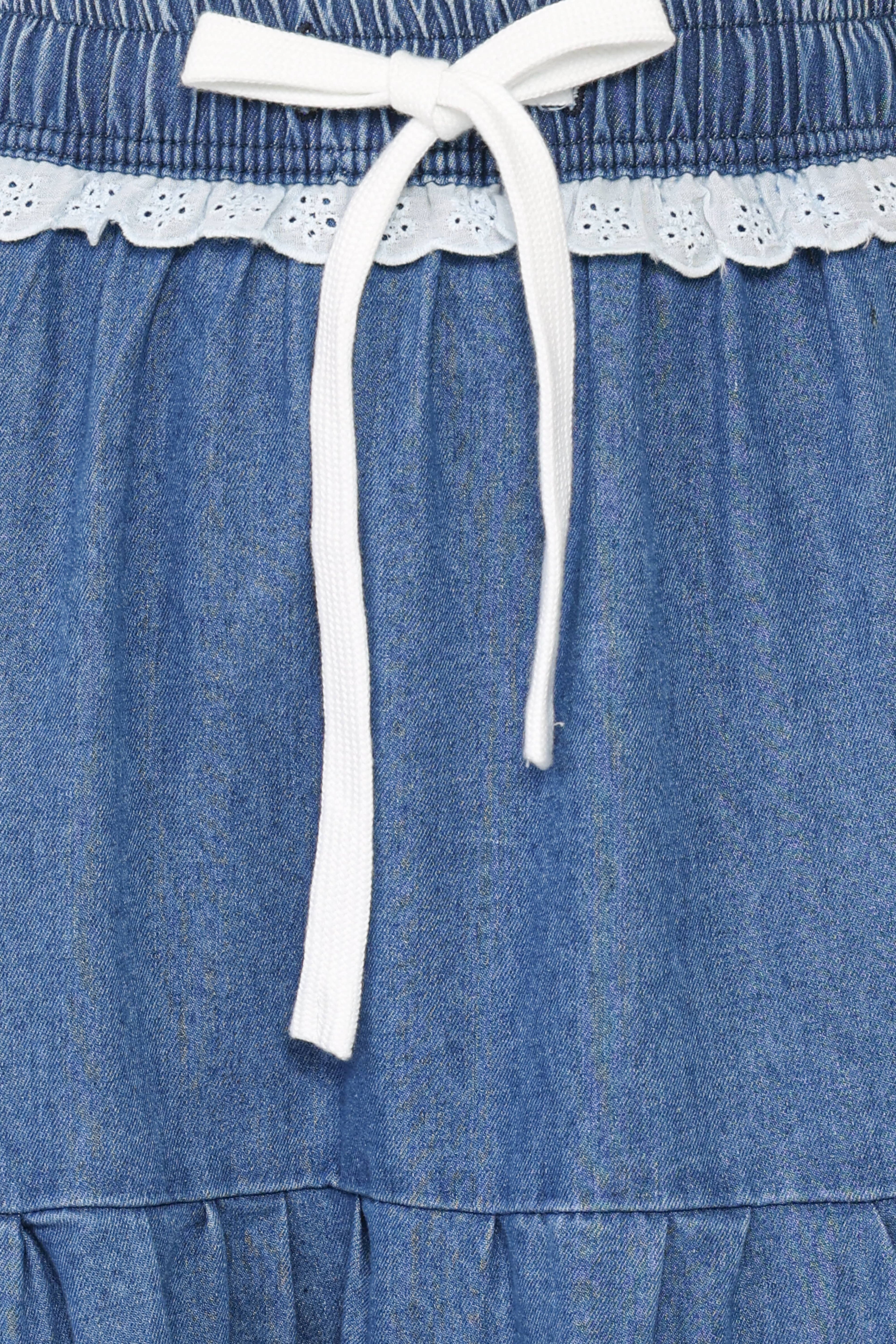 Scout Tiered Denim Maxi Skirt - Medium Wash