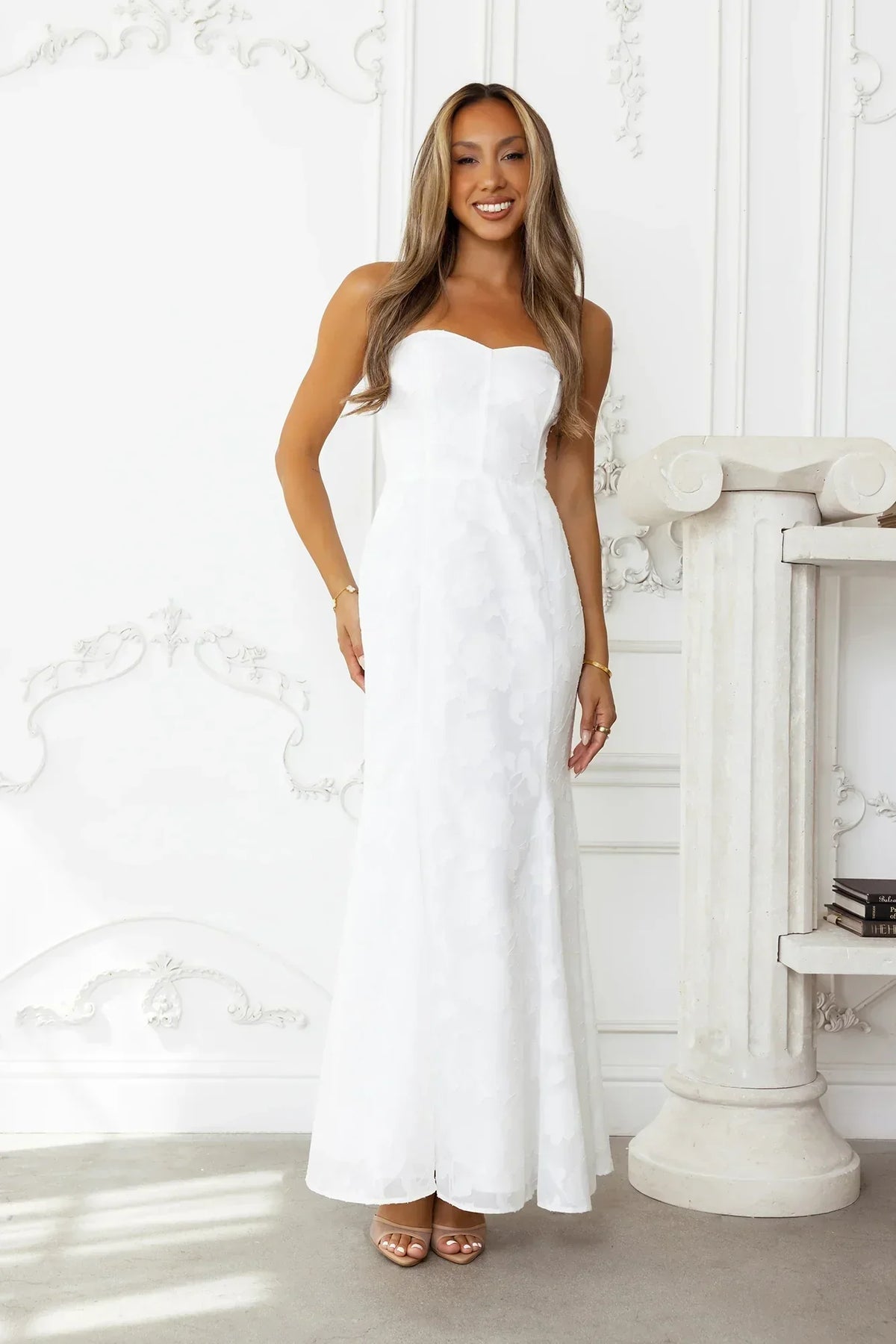 Sea Kissed Strapless Maxi Dress