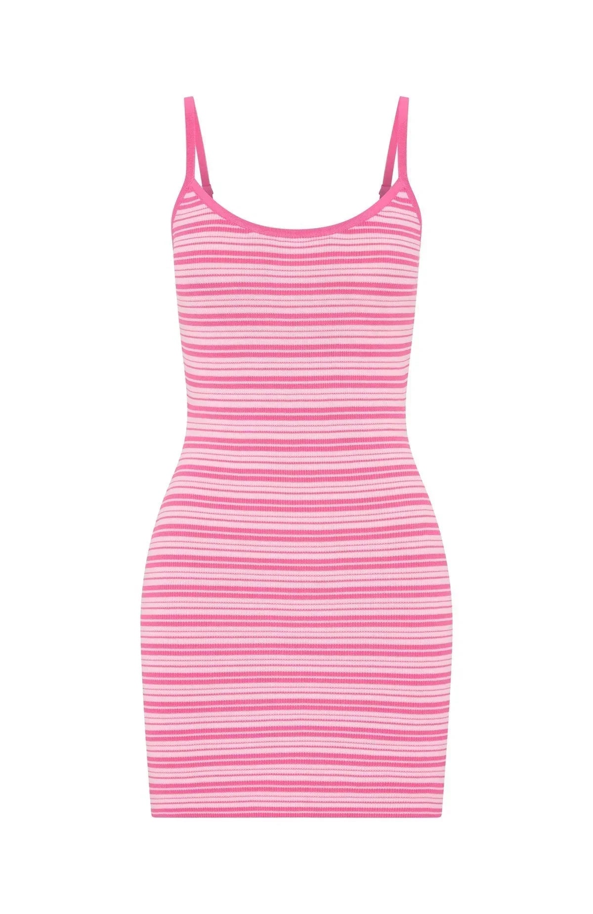 Rose Stripe Knit Mini Dress
