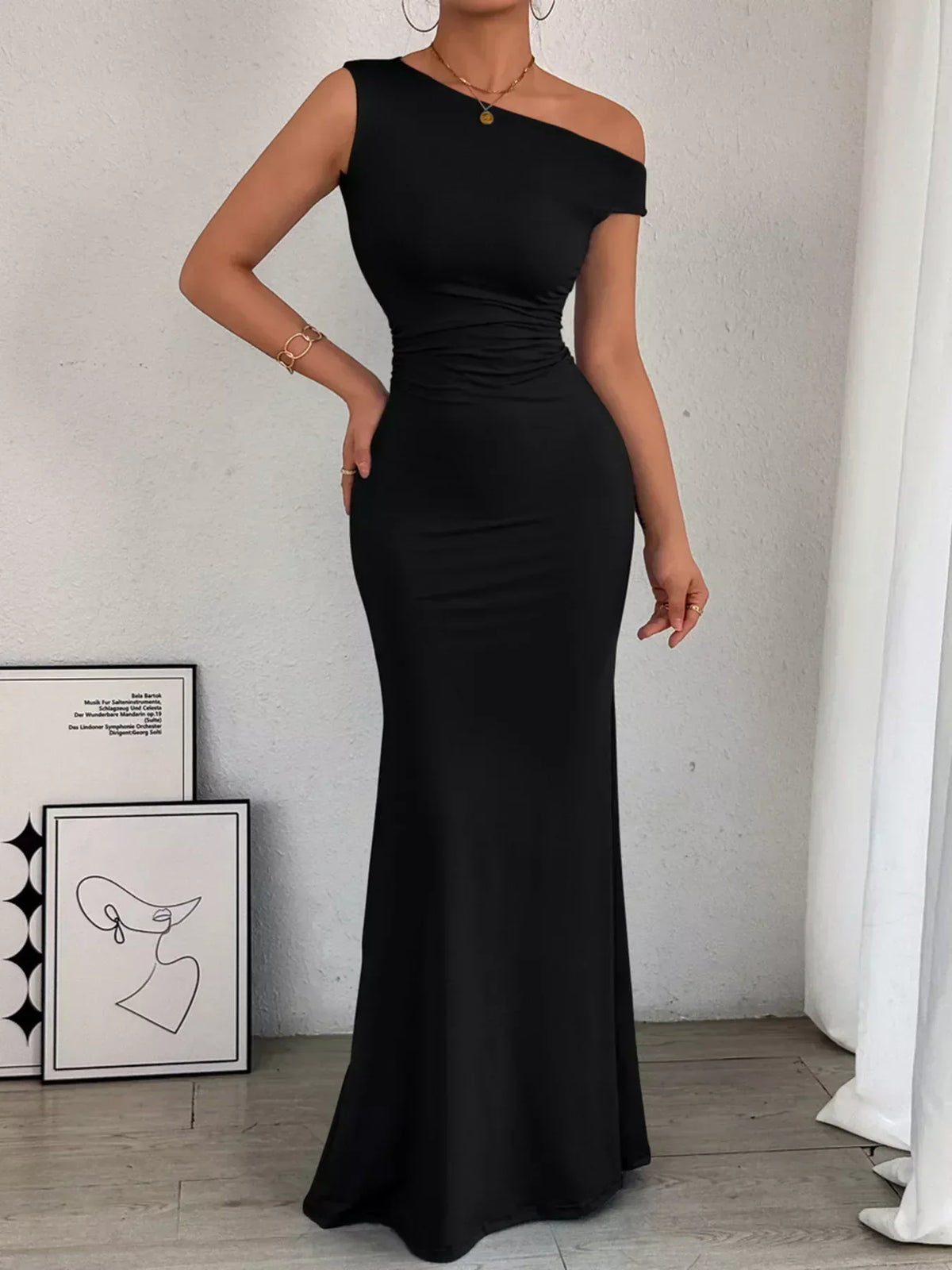 Sienna Ruched Maxi Dress