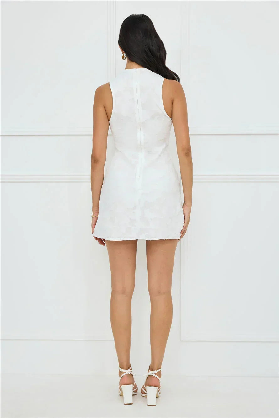 Darling Delight Mini Dress White