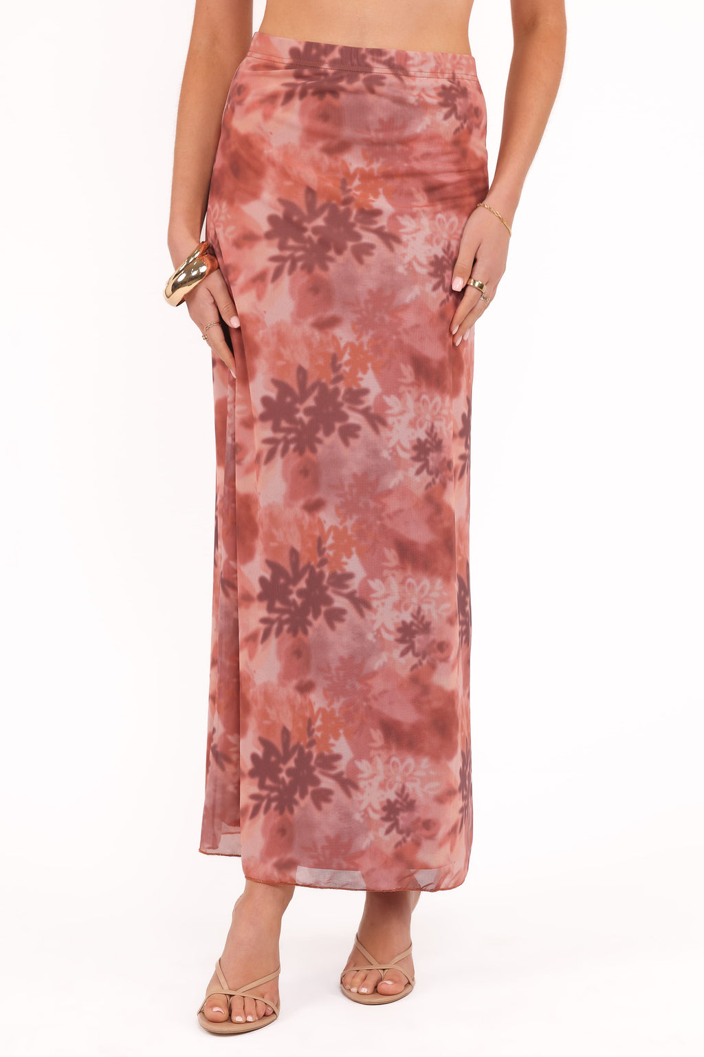 Bloise Maxi Skirt - Blurred Botanics