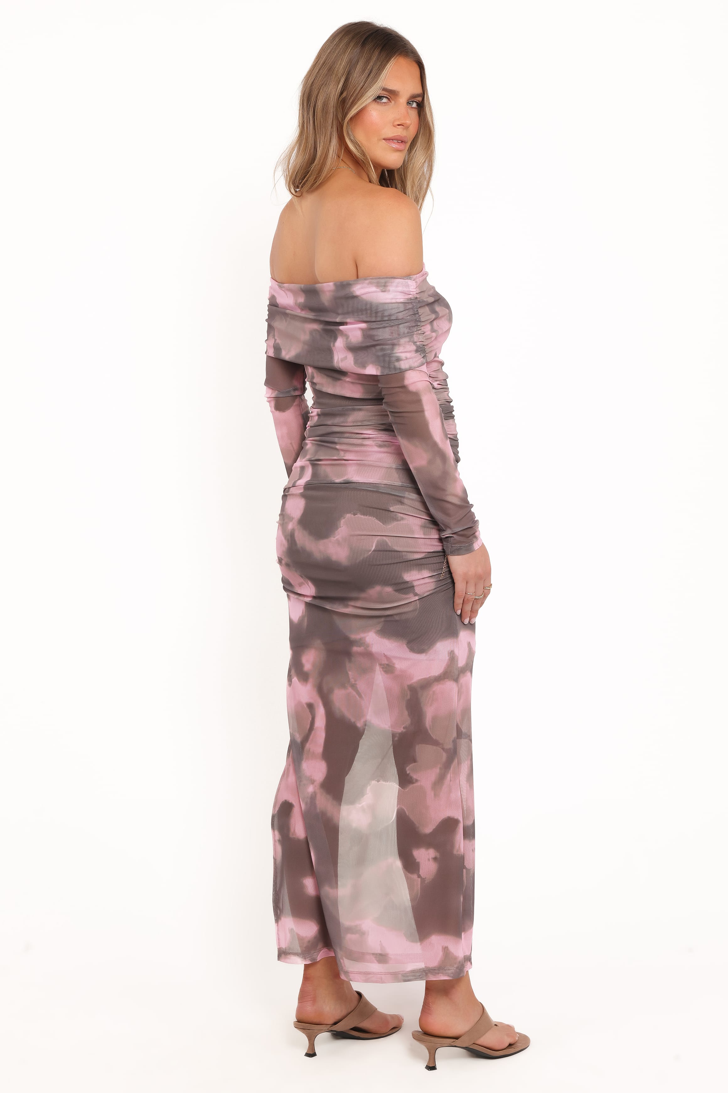 Caelira Skirt - Pink/Brown Print