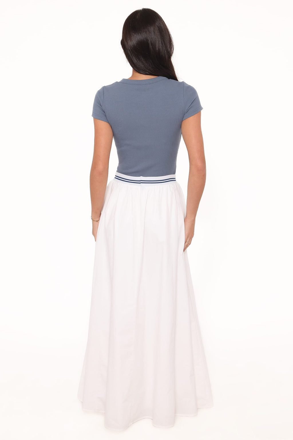 Christine Maxi Skirt - White