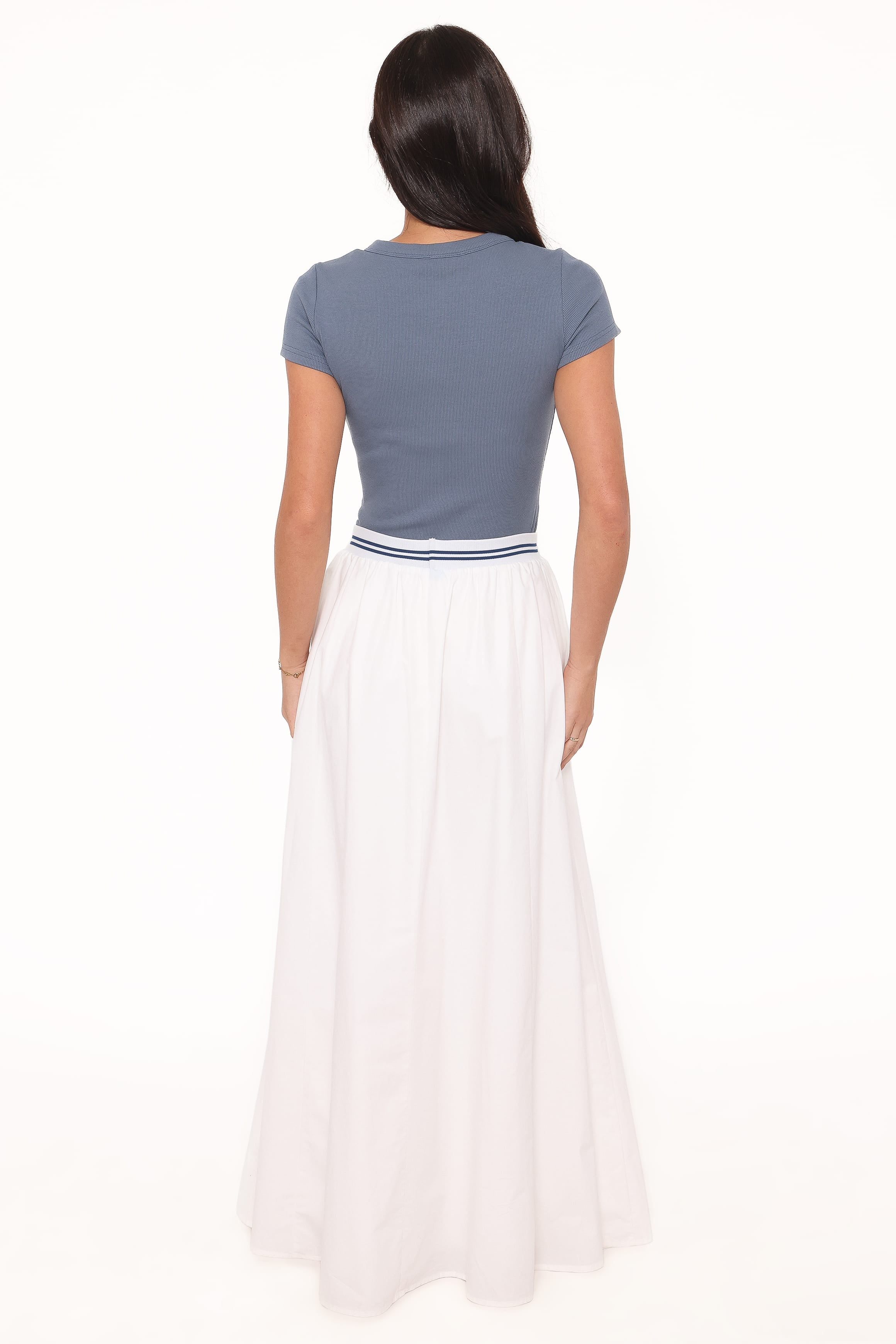 Christine Maxi Skirt - White
