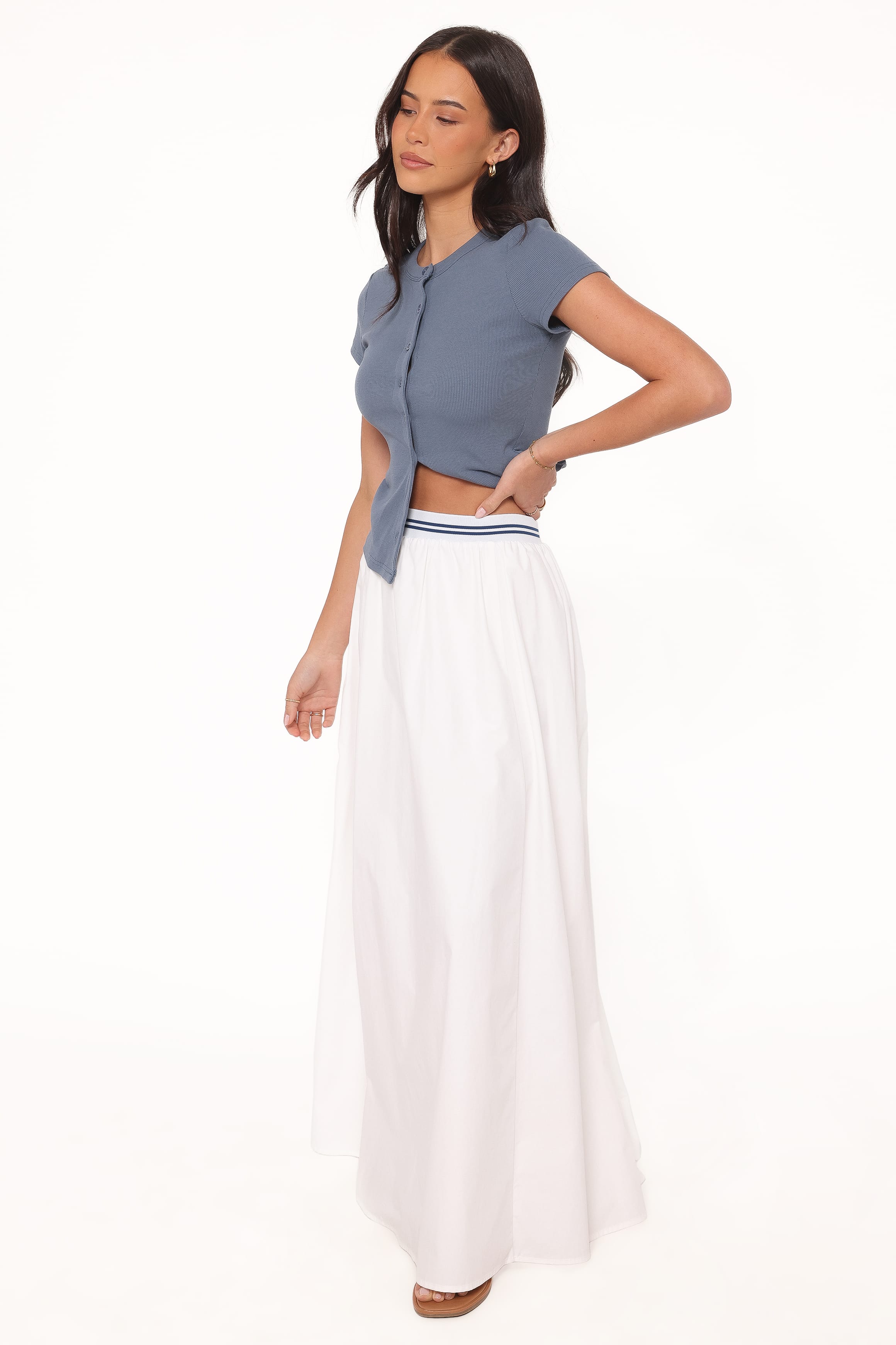 Christine Maxi Skirt - White