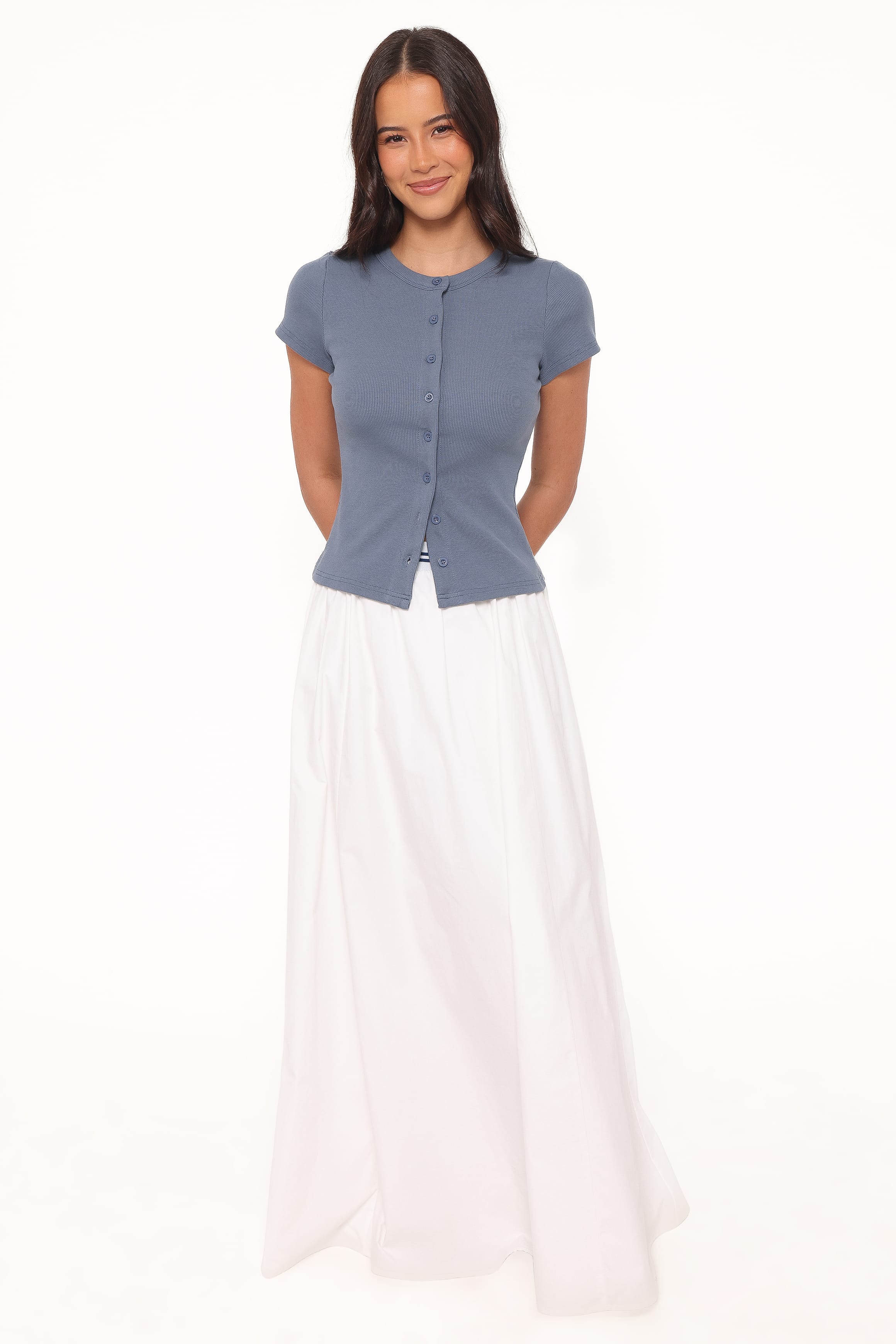Christine Maxi Skirt - White
