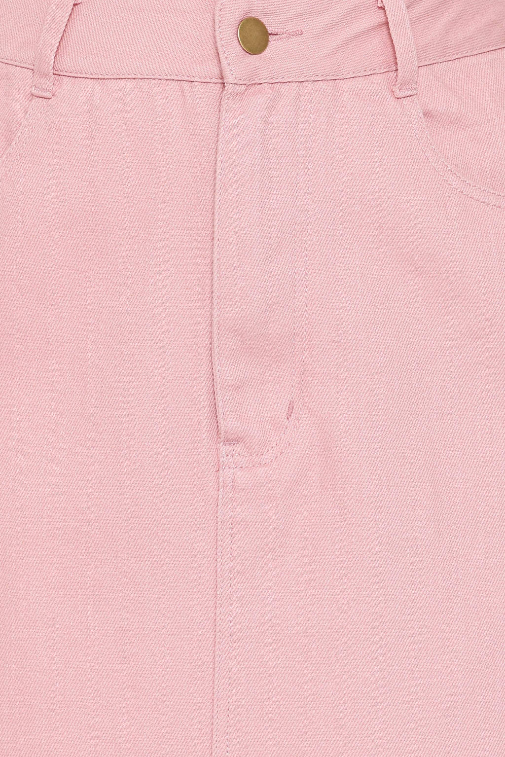 Dana Denim Midi Skirt - Dusty Pink