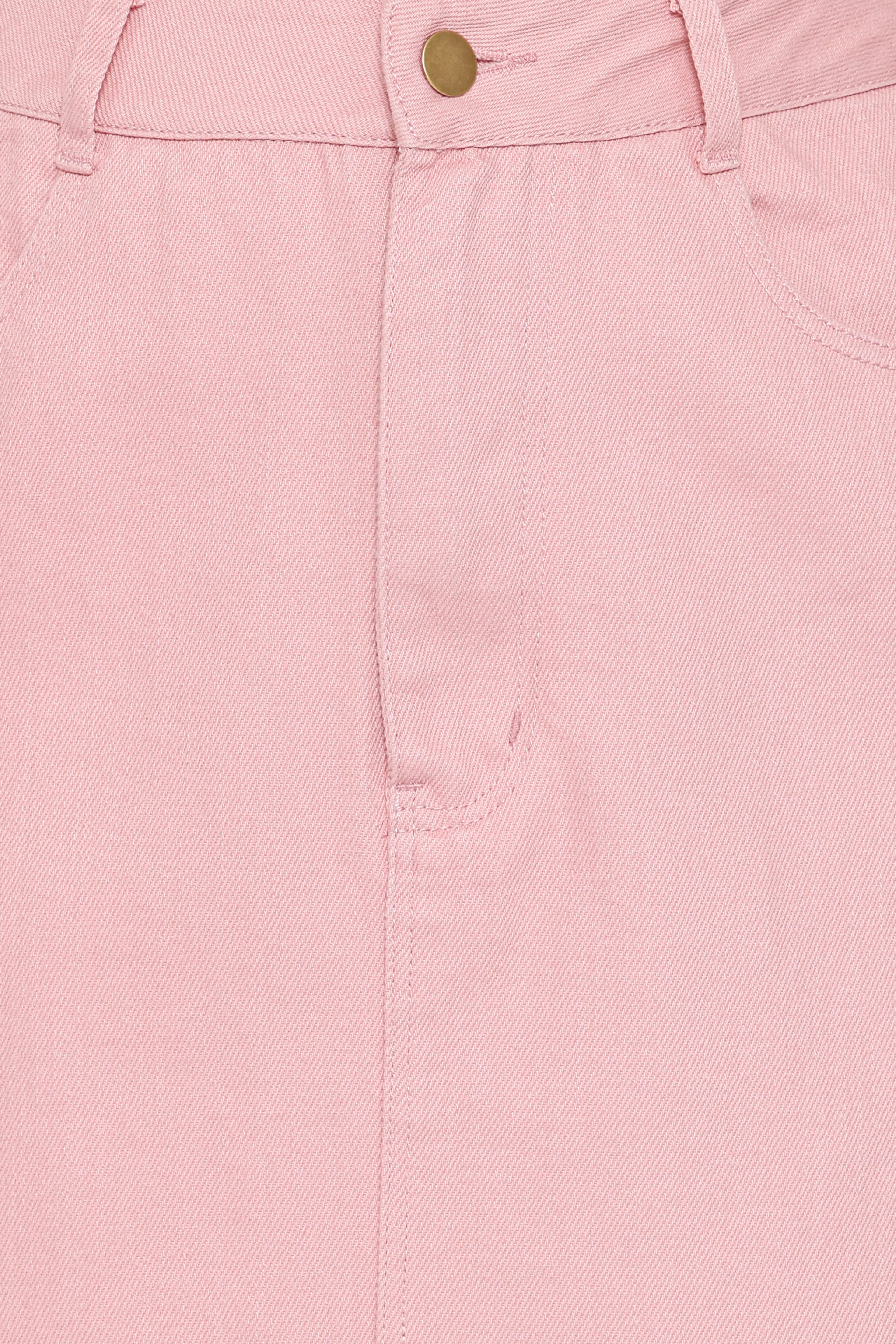 Dana Denim Midi Skirt - Dusty Pink