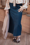 Dana Denim Midi Skirt - Midnight