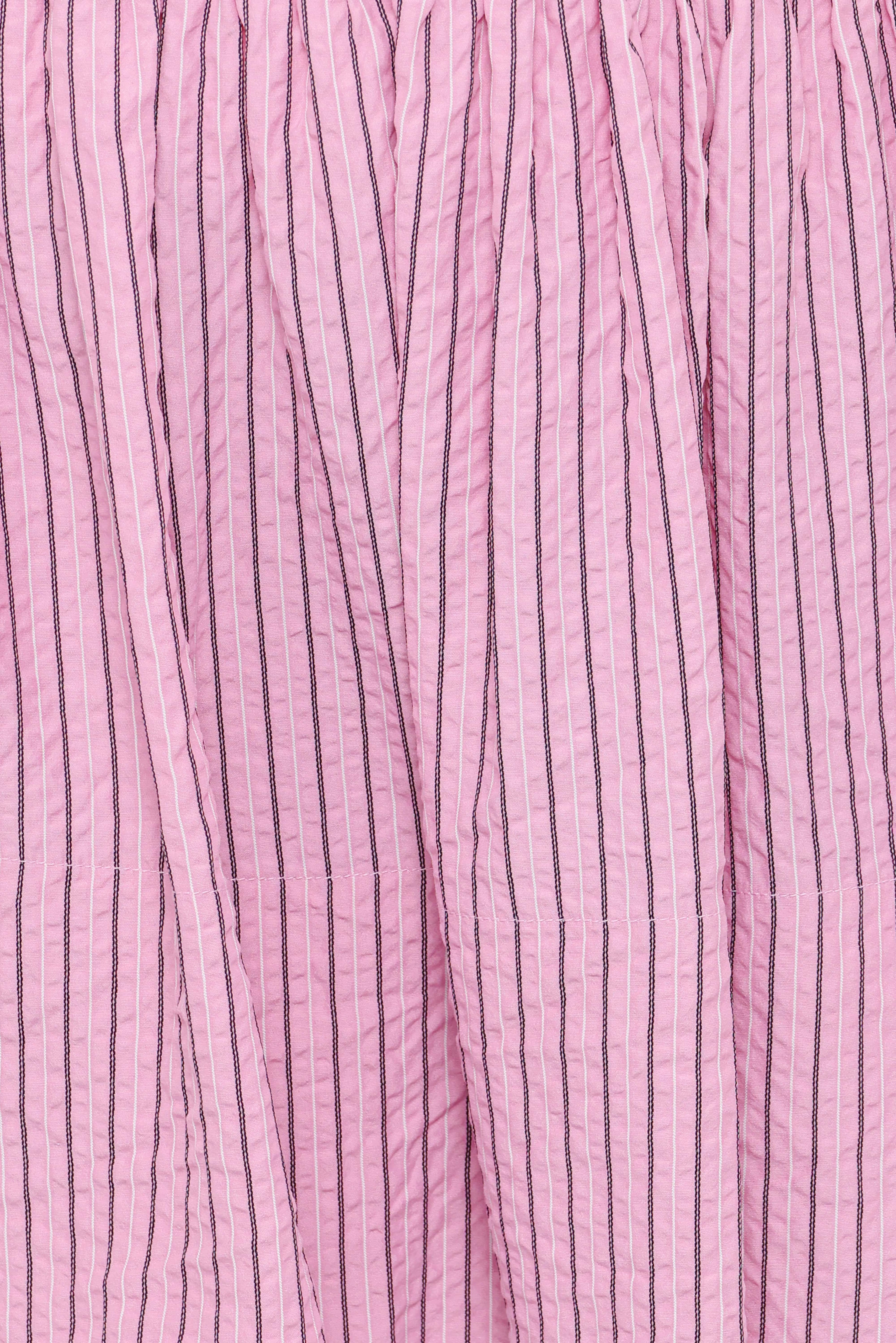 Domitia Mini Aline Skirt - Pink White Stripe