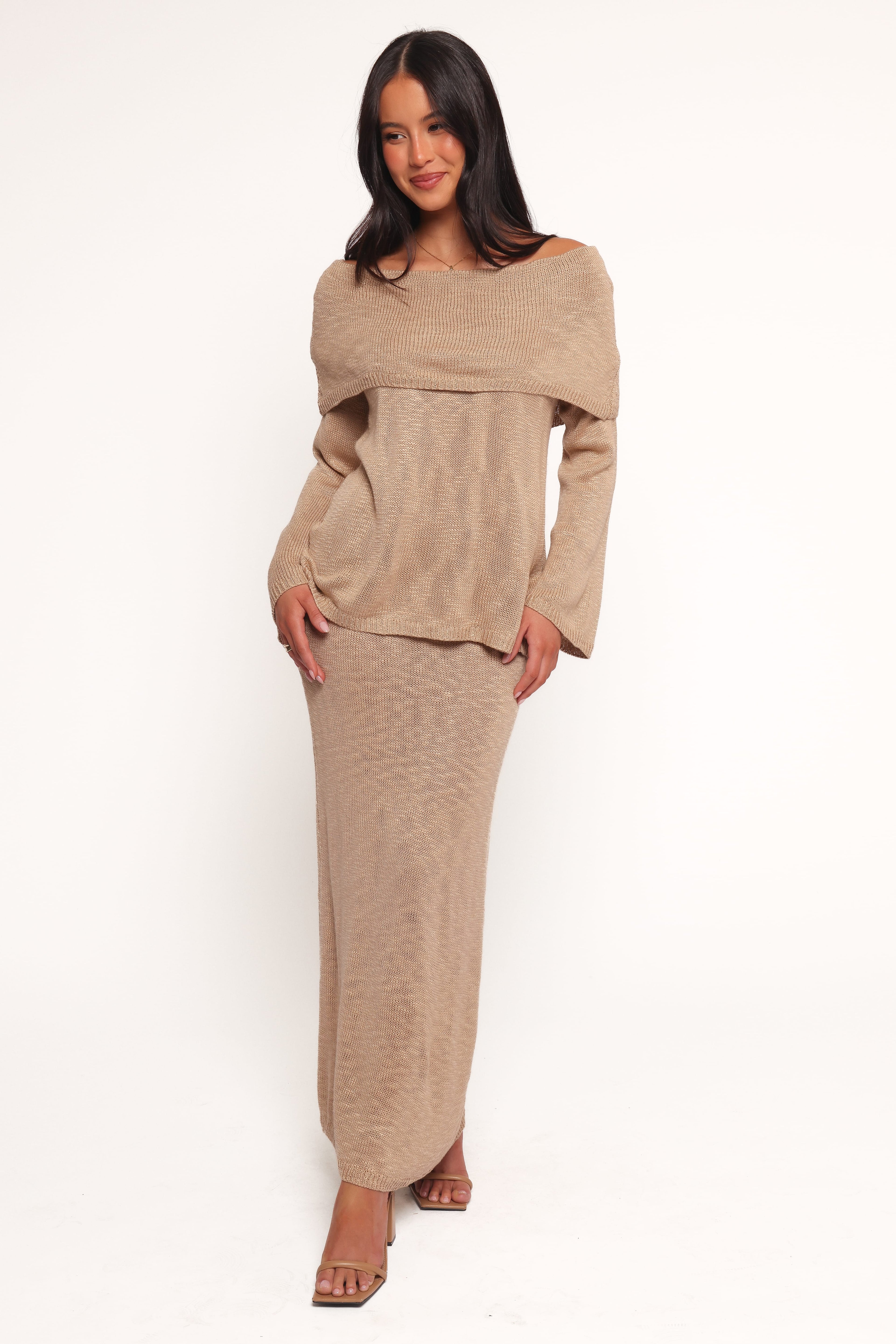 Indya Knit Skirt - Mocha