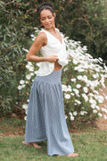 Laurita Maxi Skirt - Navy Gingham