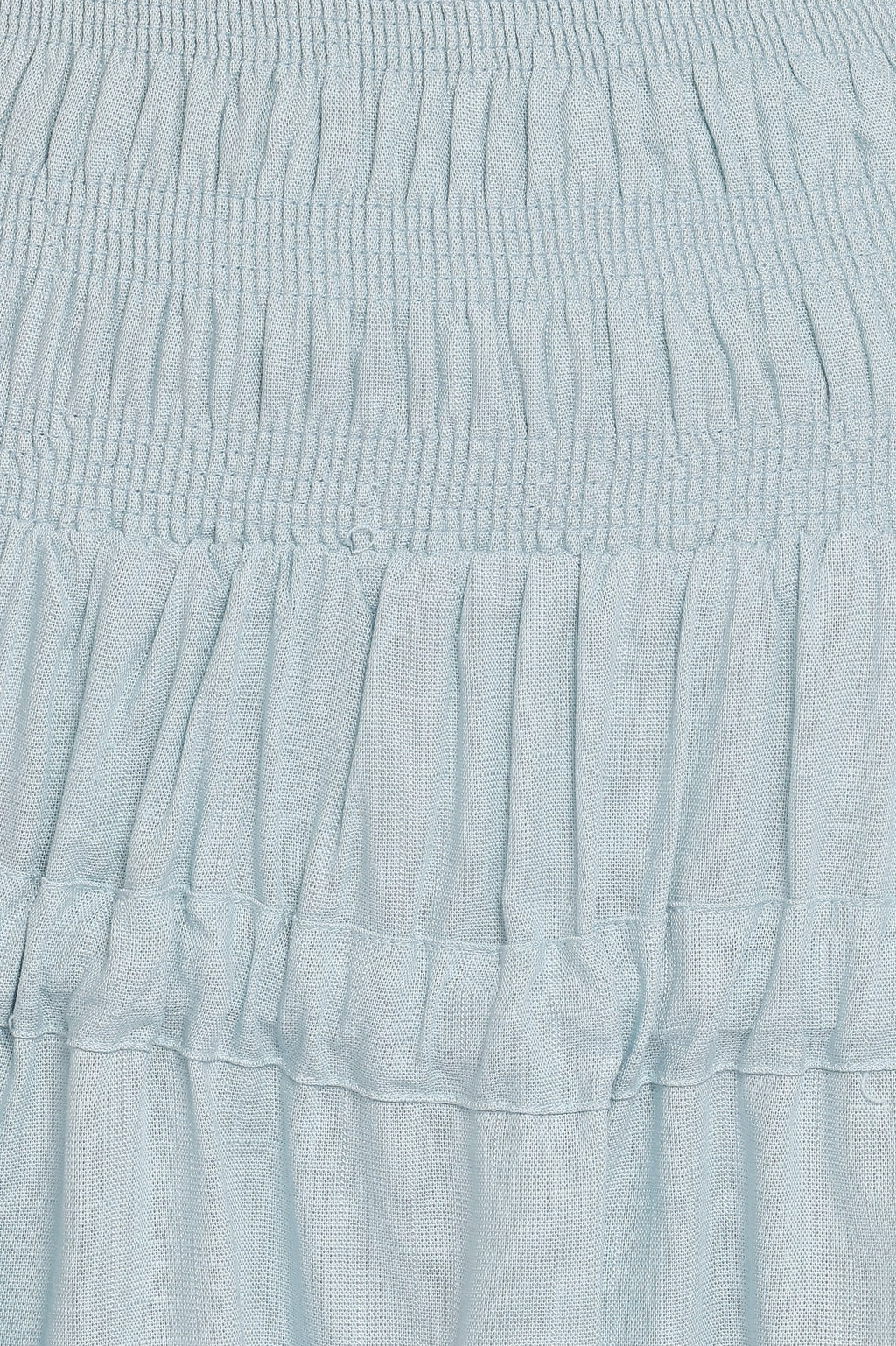 Leah Mini Skirt Side Ties - Baby Blue