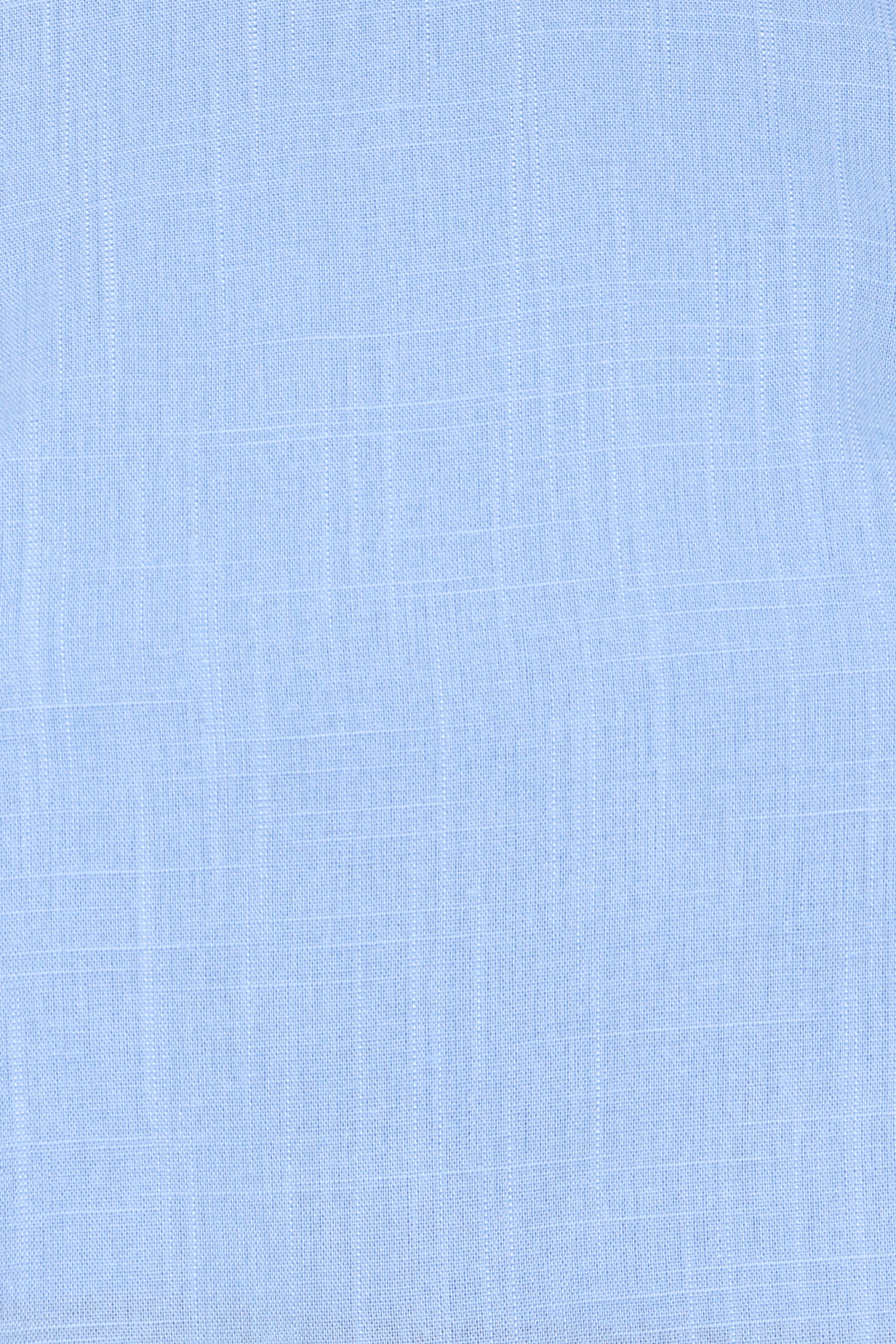 Madison Linen Column Skirt - Blue