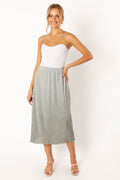 Margurita Gradient Midi Skirt - Aqua