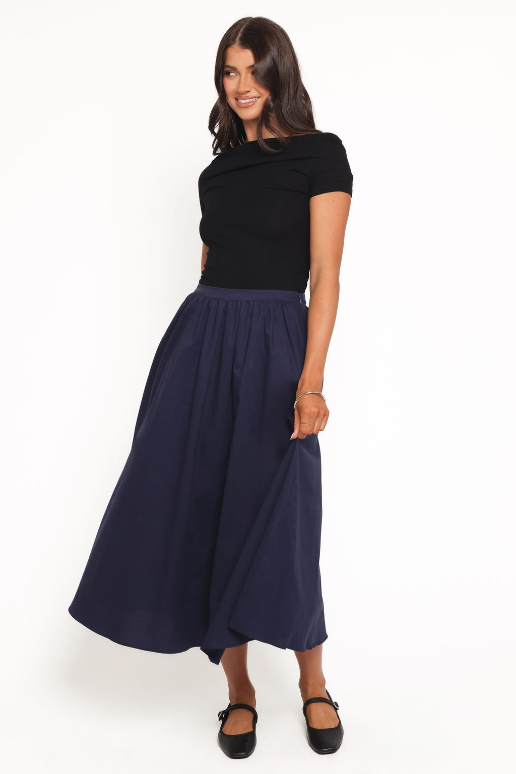 Oakley Midi Skirt - Navy