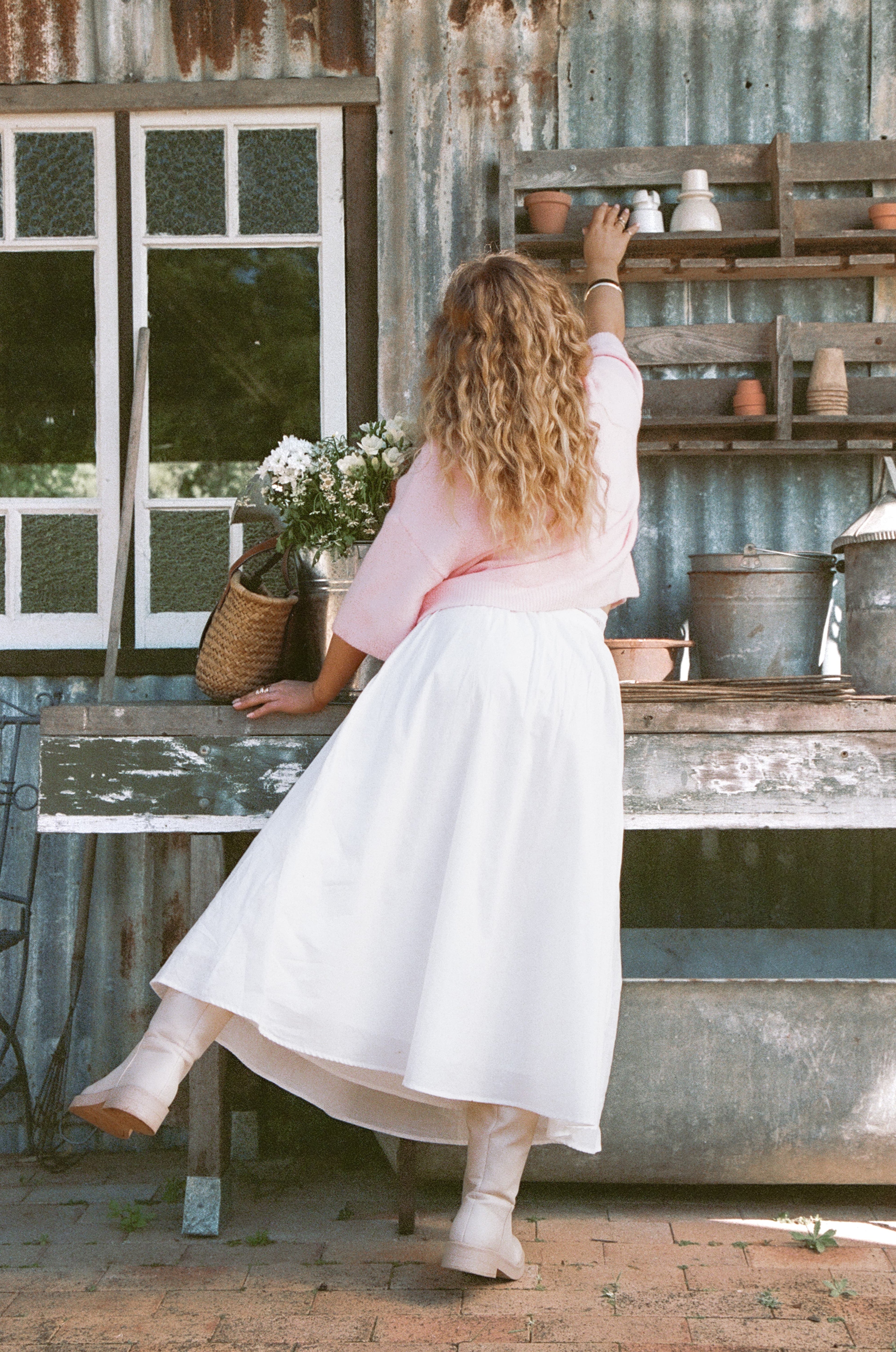 Oakley Midi Skirt - White