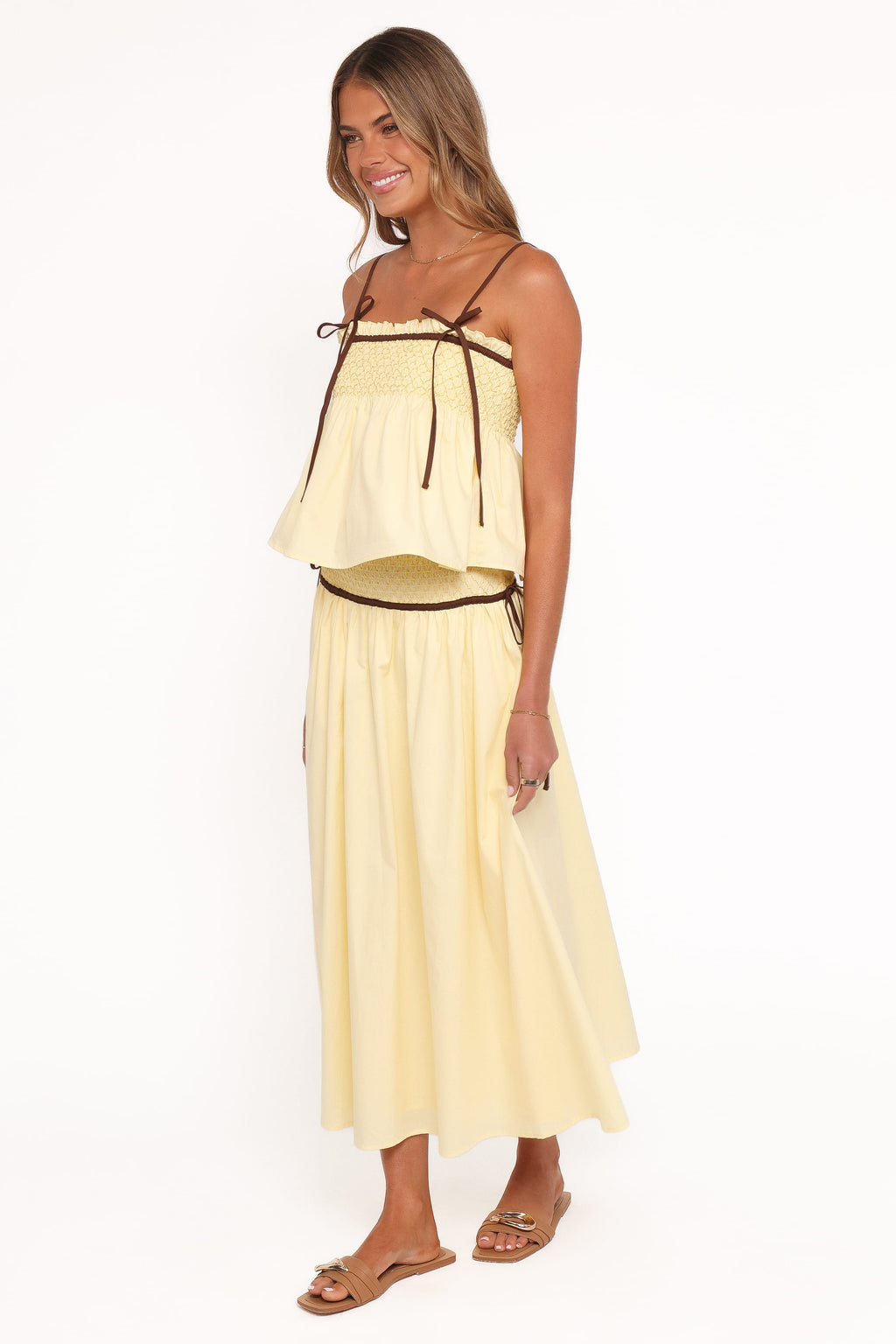 Orielle Maxi Skirt - Lemon