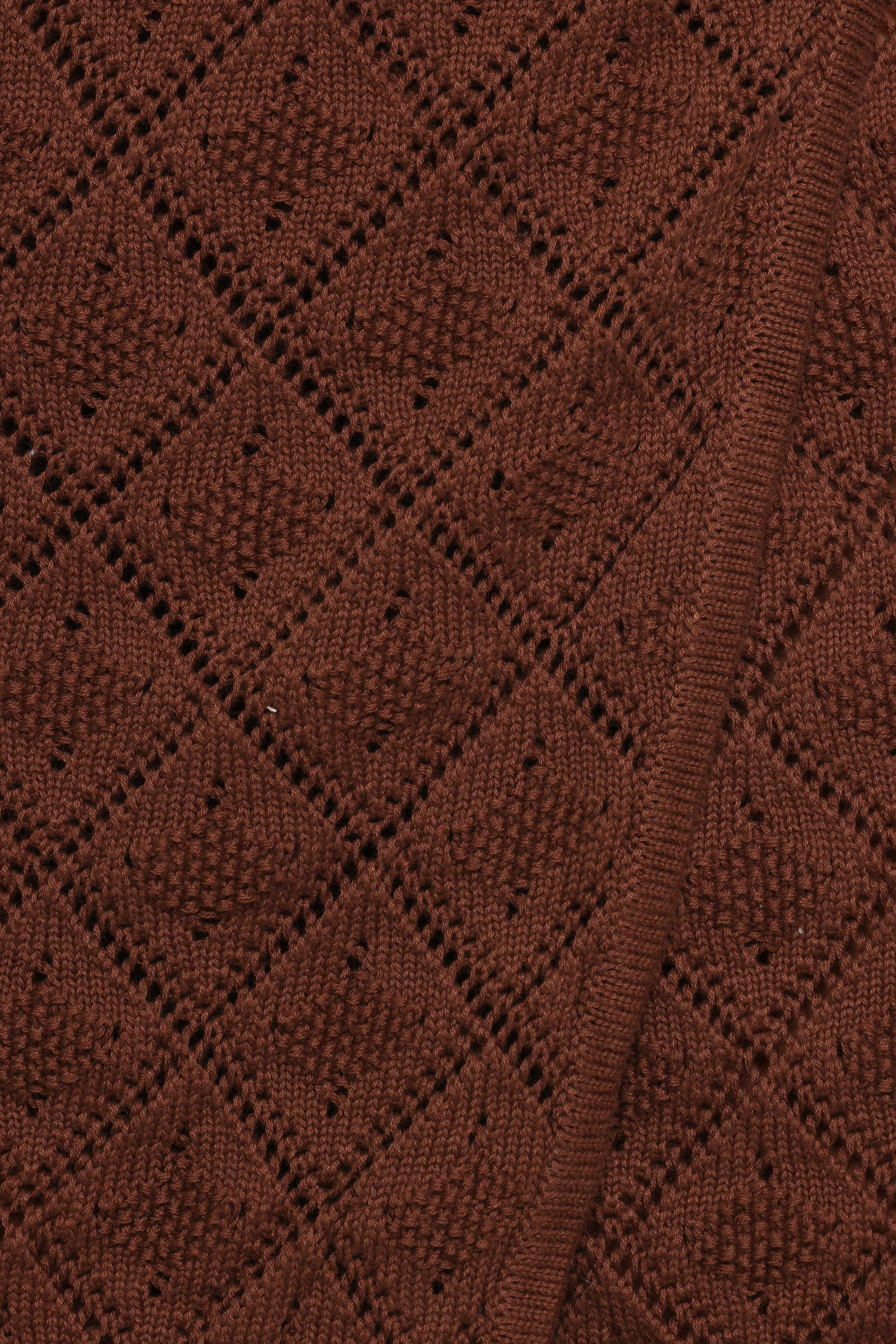 Palma Knit Mini Skirt - Chocolate