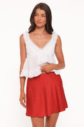 Sabina Skater Skirt - Red Dot