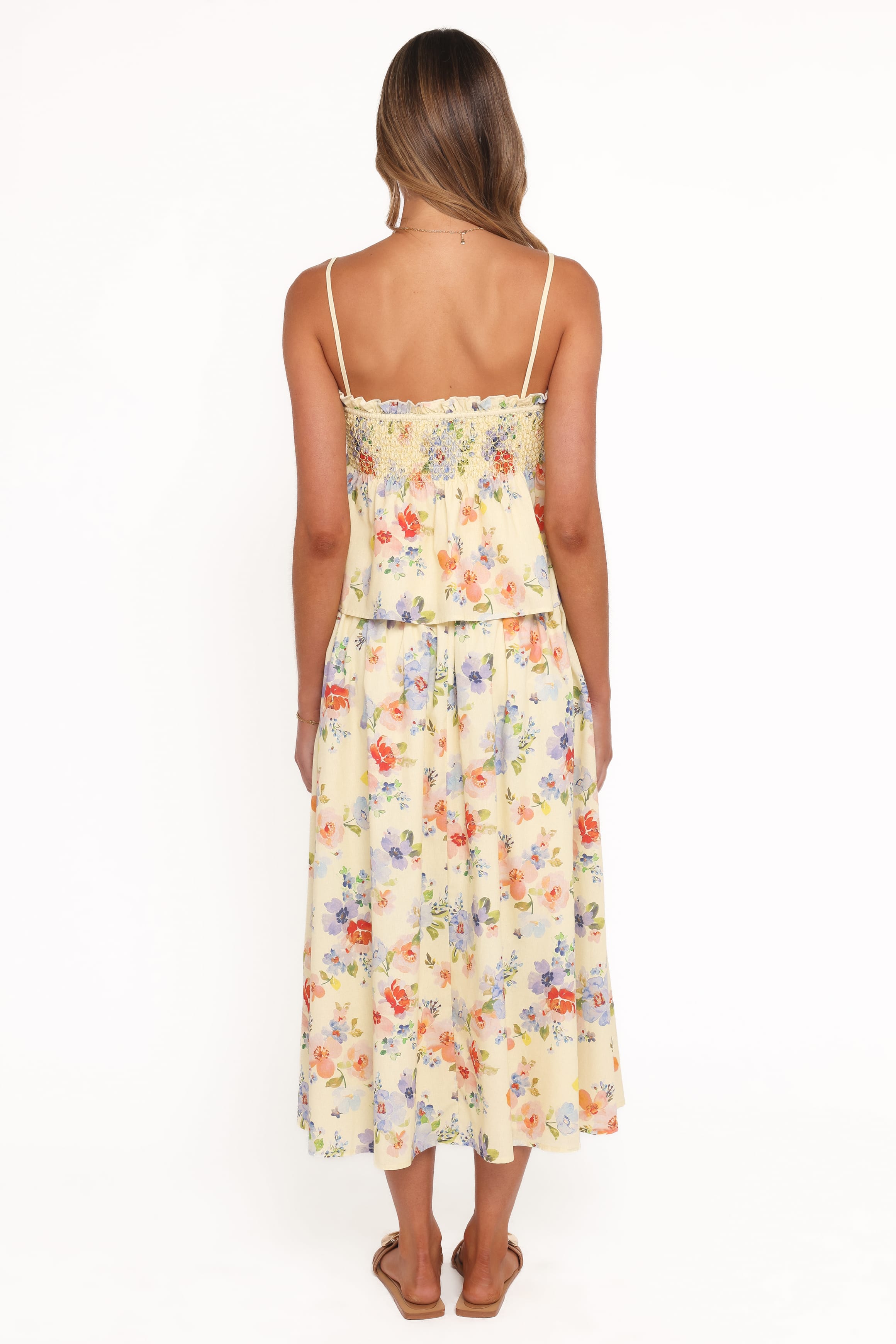 Saskia Maxi Skirt - Lemon Floral