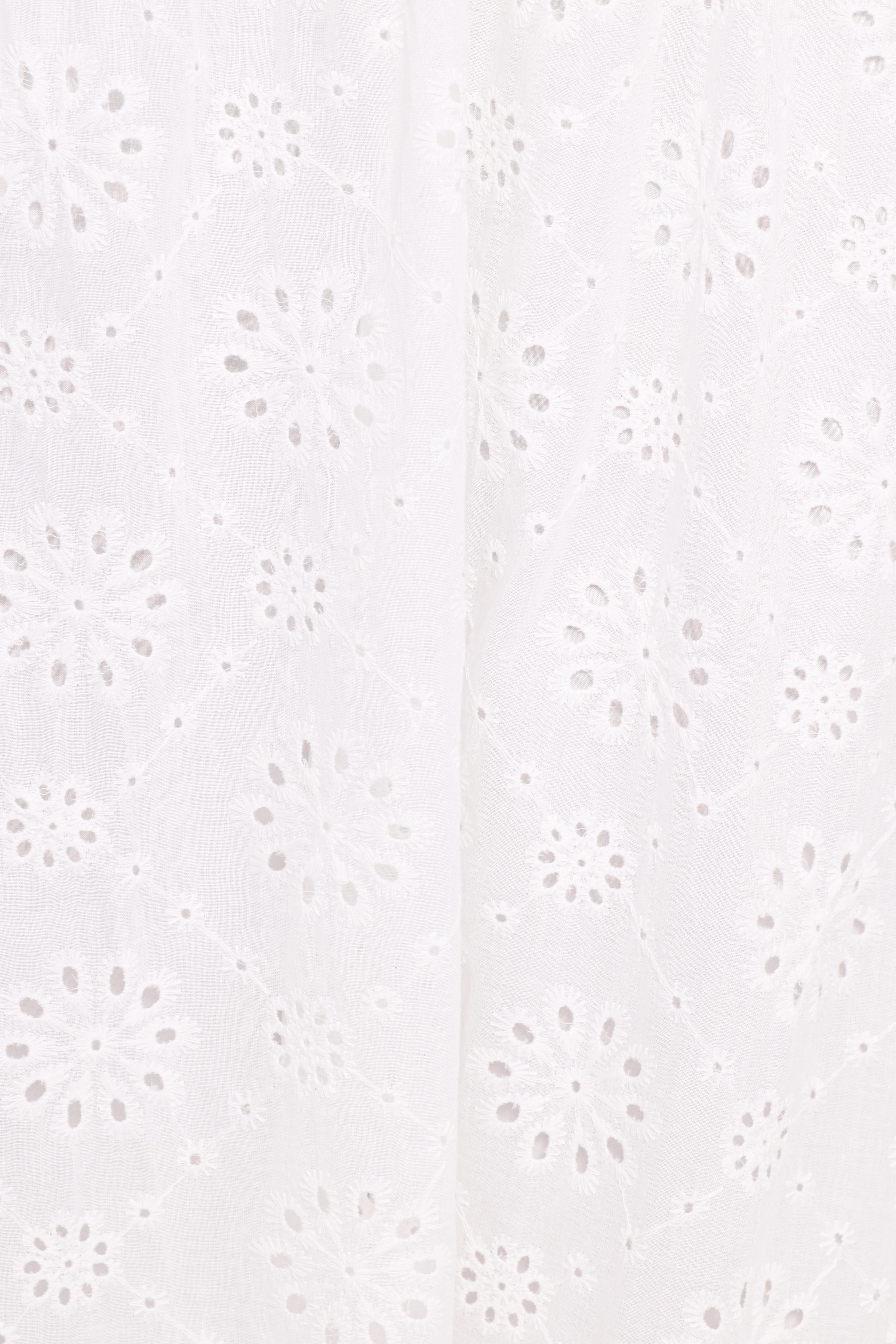 Sinead Eyelet Maxi Skirt - White