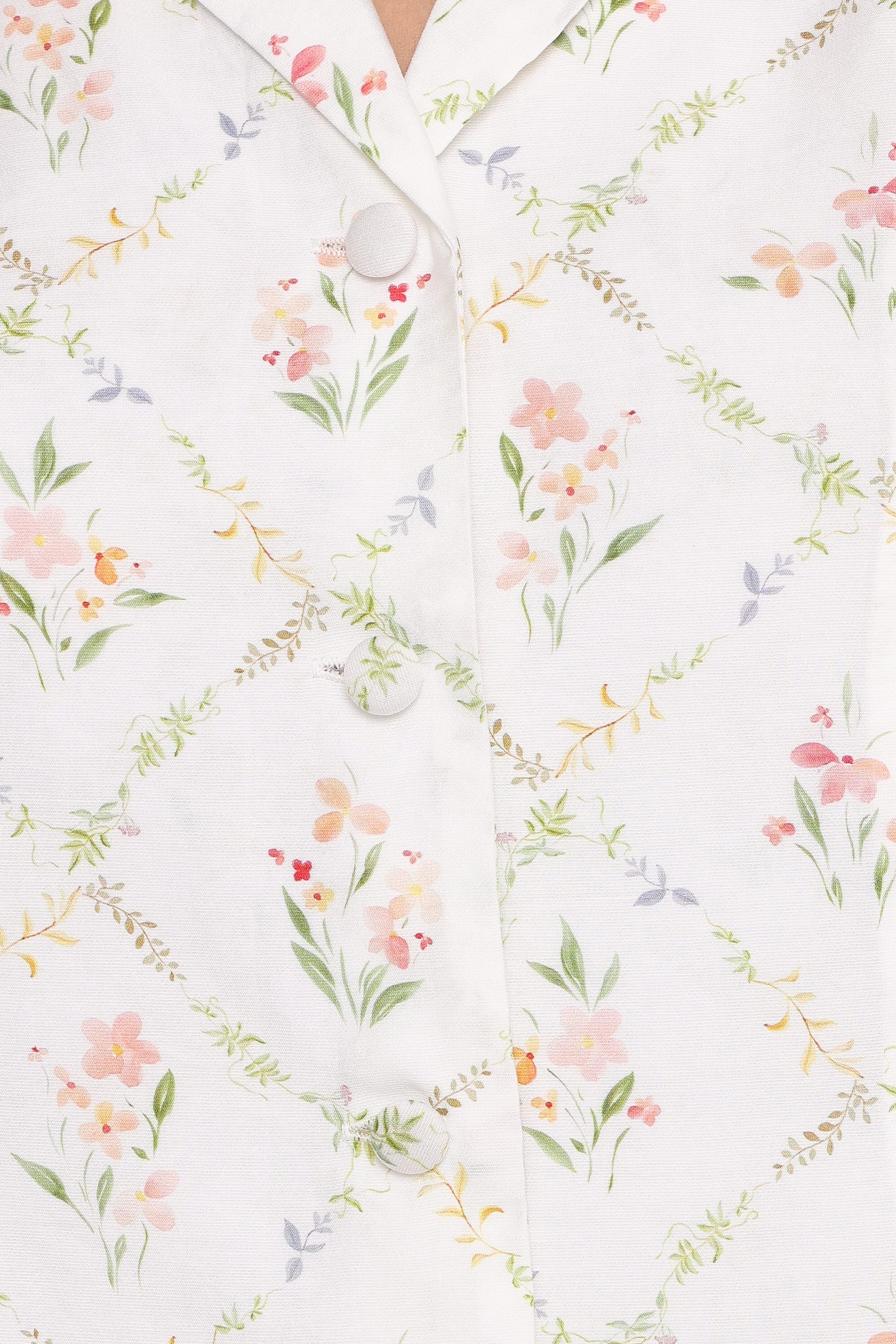 Steele Bias Maxi Skirt - White Vintage Floral