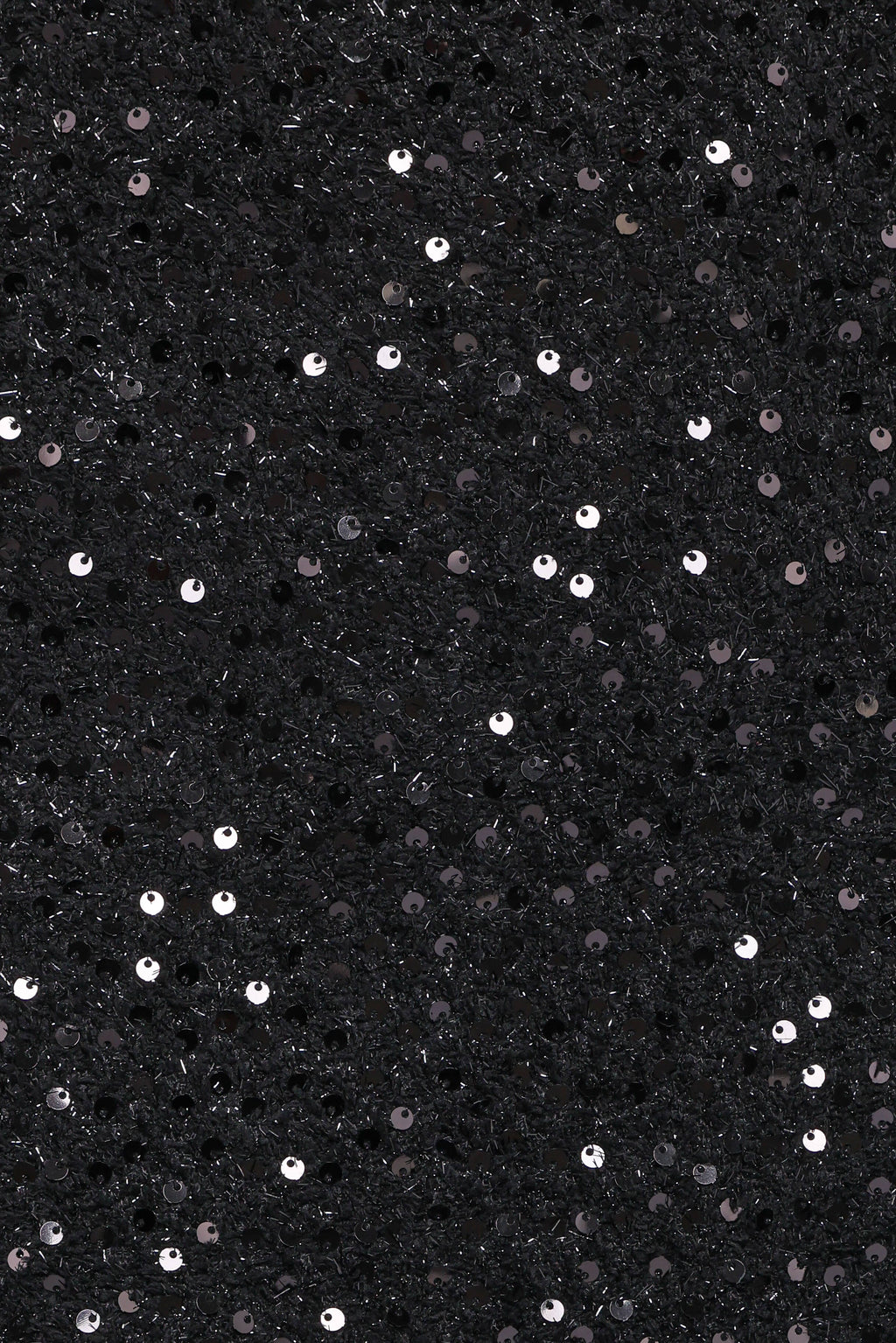 Valentina Tweed Sequins Mini Skirt - Black