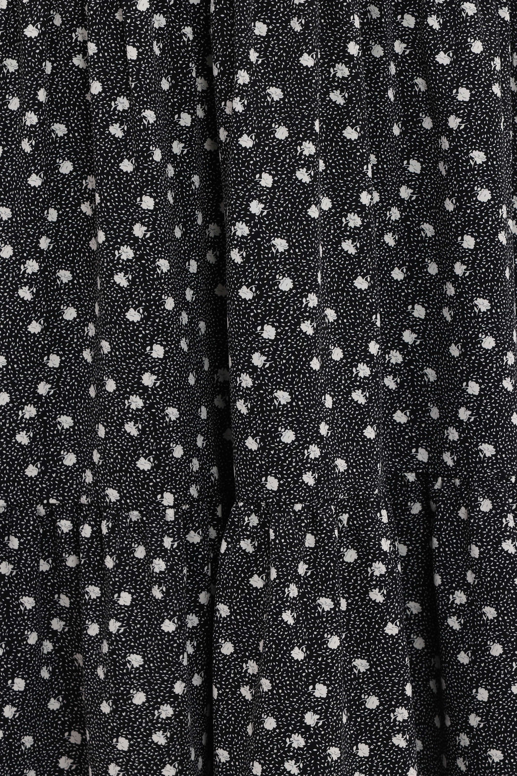 Vincent Tier Maxi Skirt - Black Floral