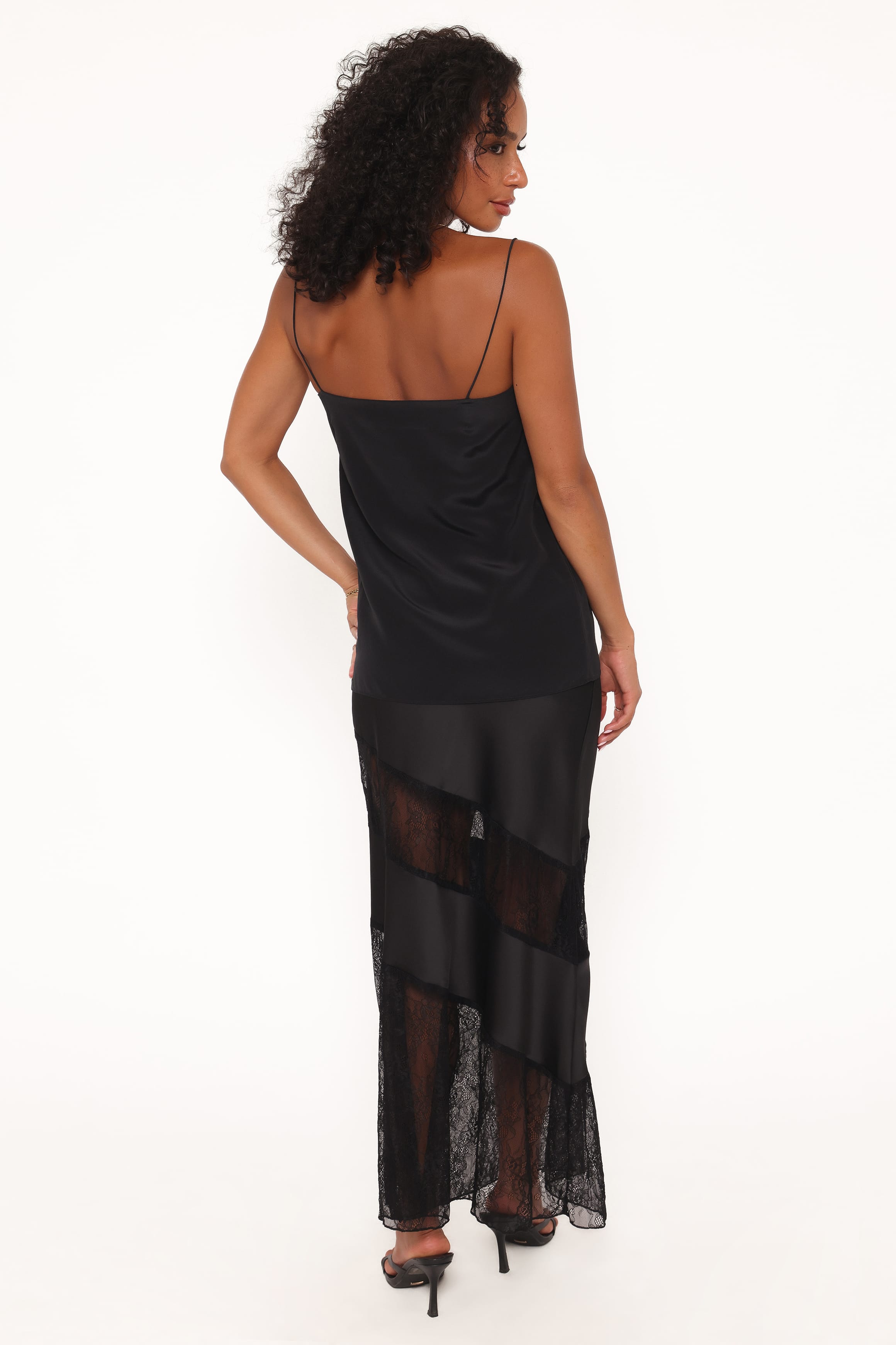 Winona Lace Maxi Skirt - Black