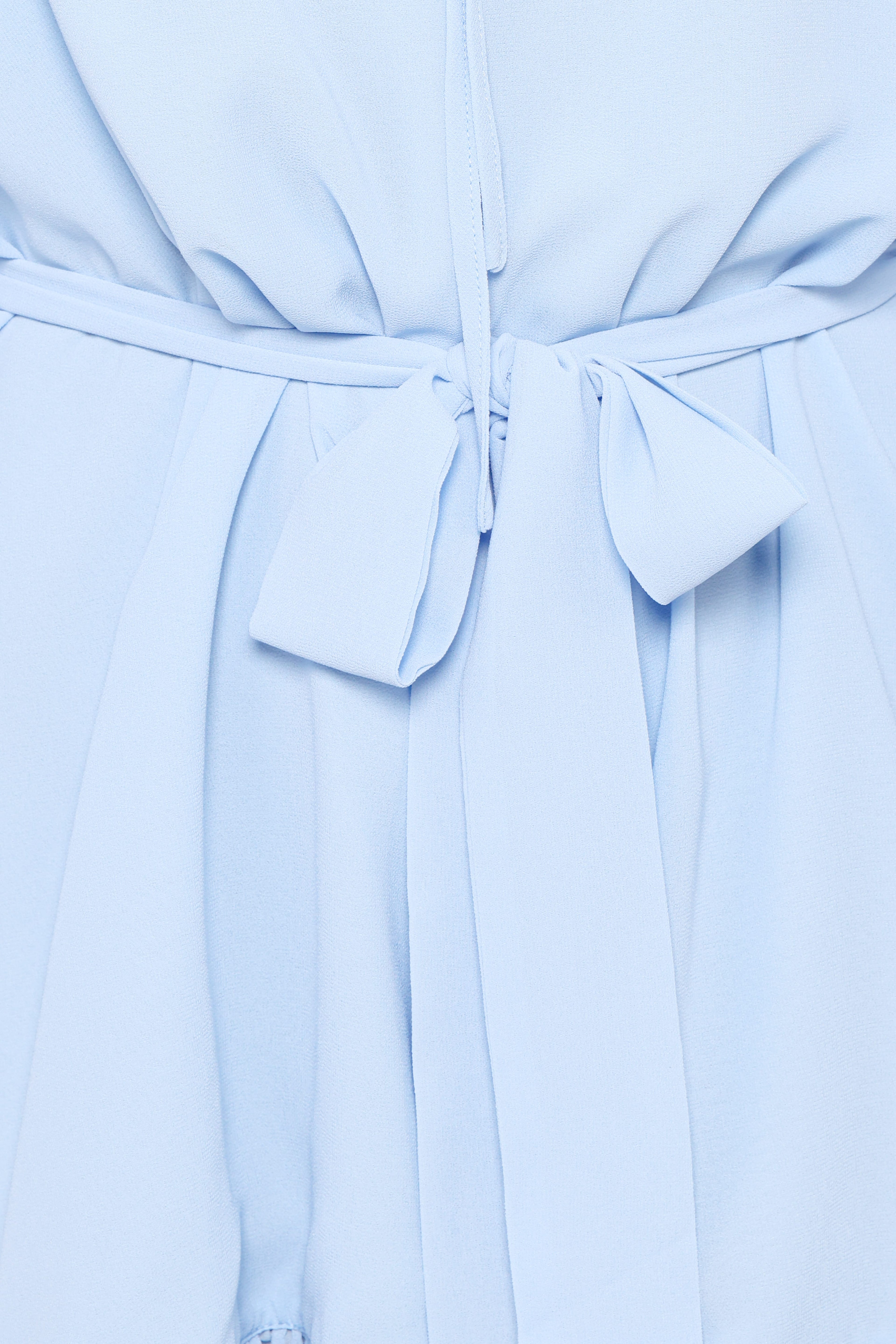 Brianna Long Sleeve Romper - Blue