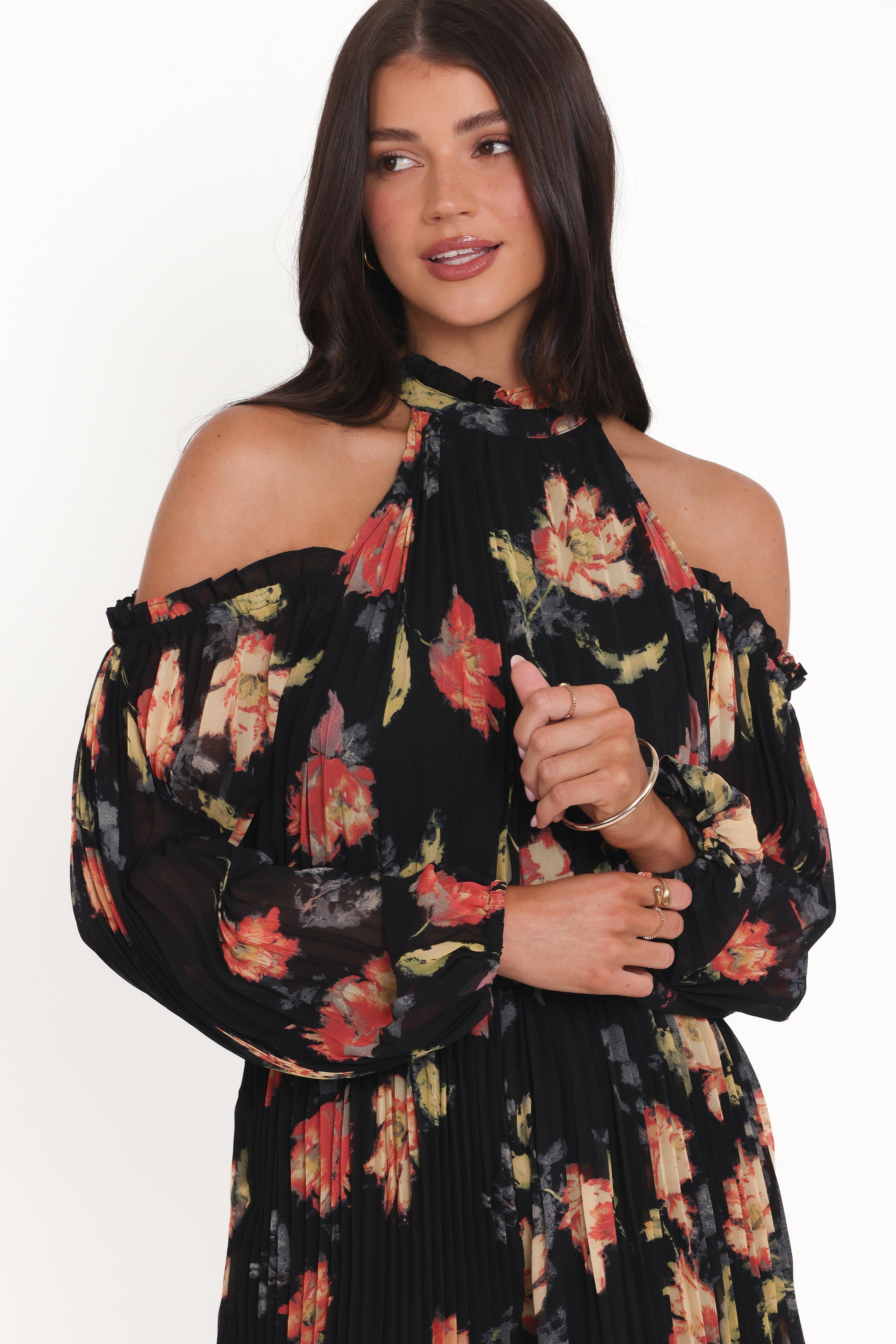 Hillary Romper - Black Floral