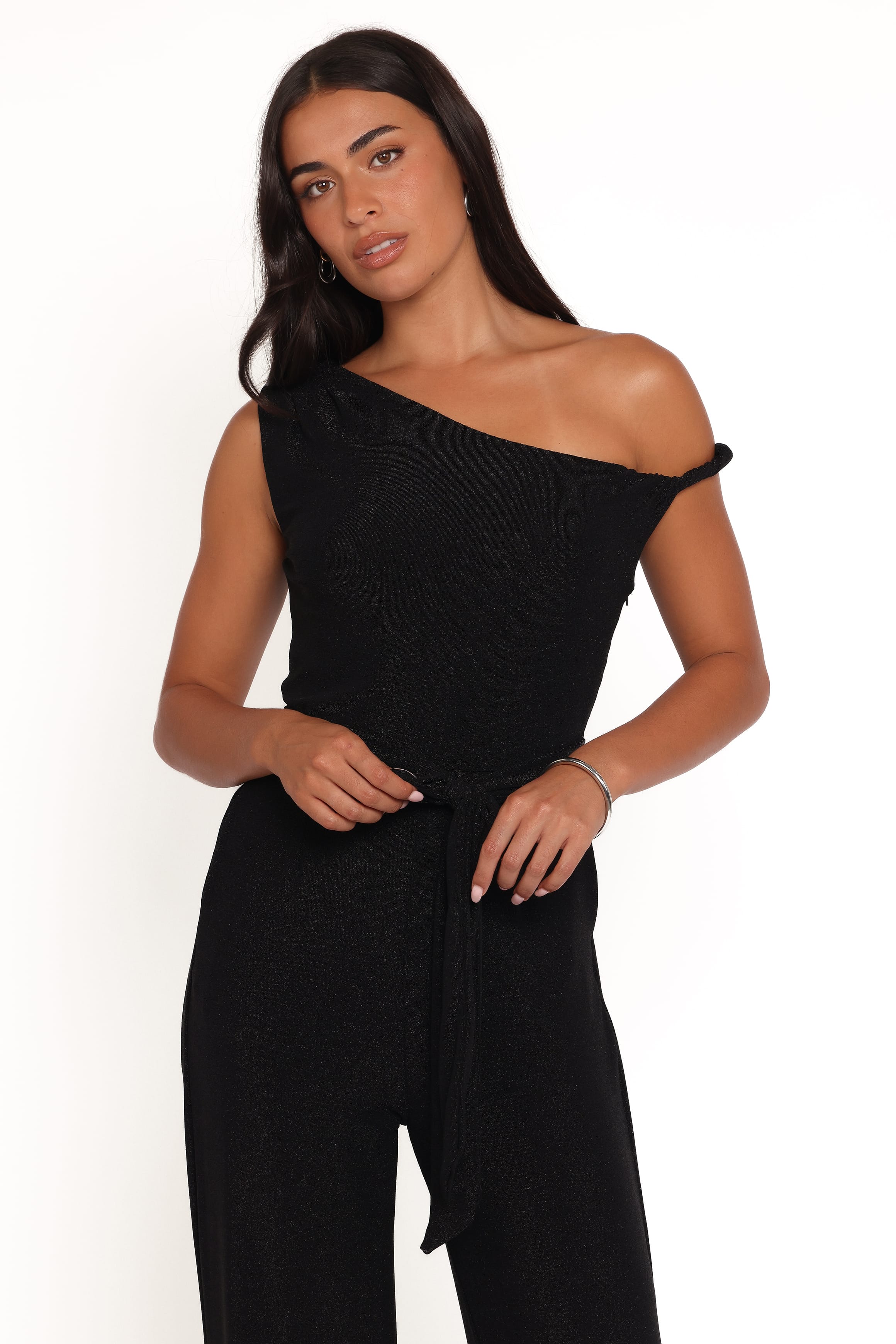 Katarina Off Shoulder Jumpsuit - Black