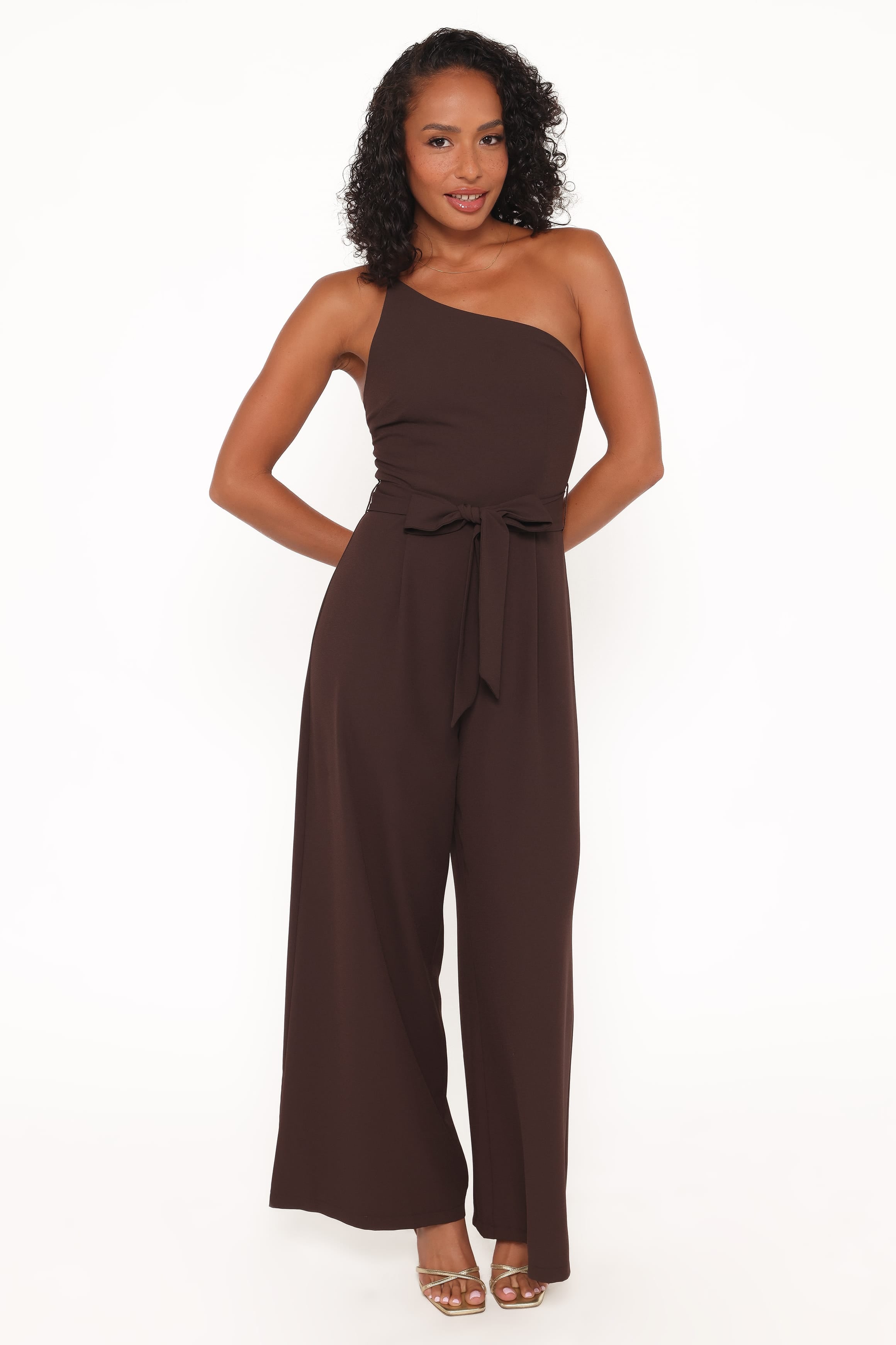 Leyton Jumpsuit - Chocolate Brown
