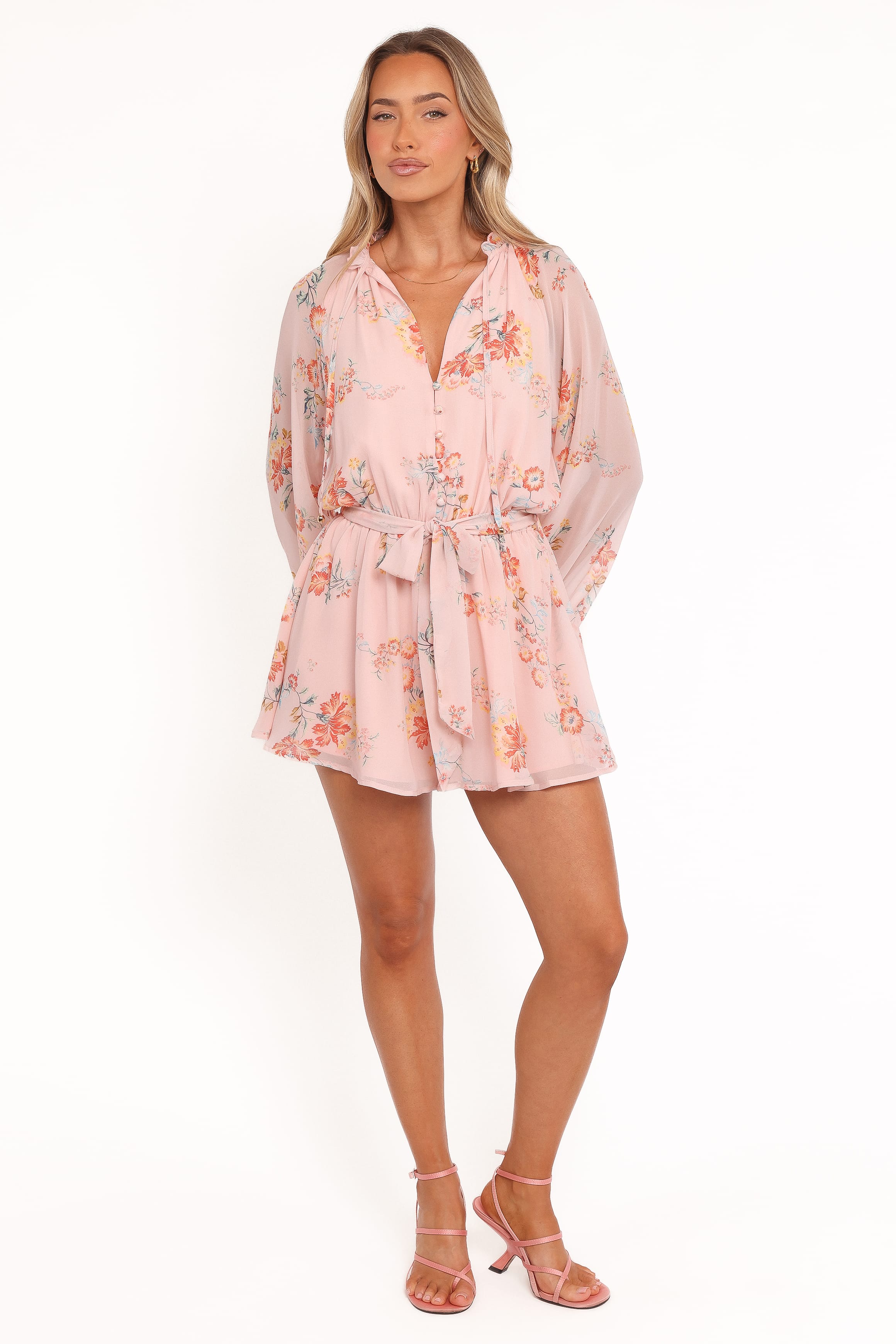 Michelle Romper - Paisley Peach