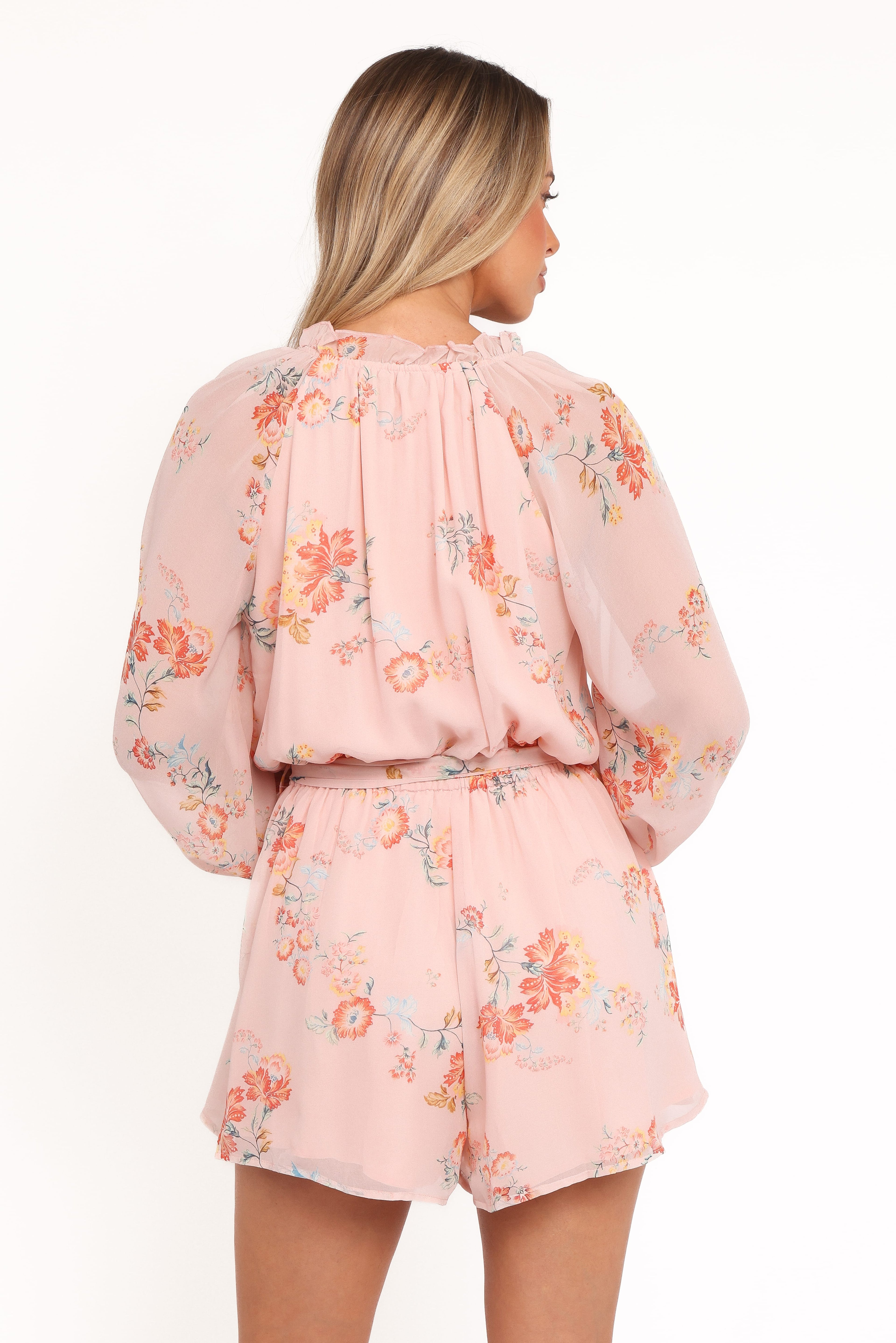 Michelle Romper - Paisley Peach