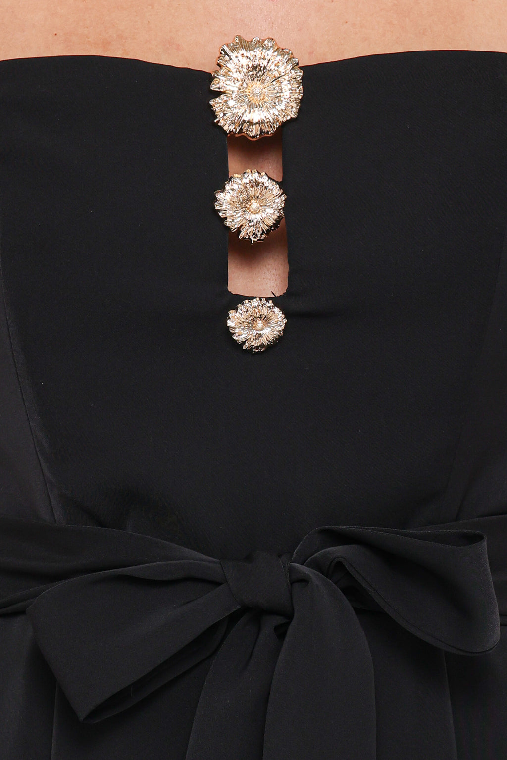 Rois Strapless Jumpsuit - Black