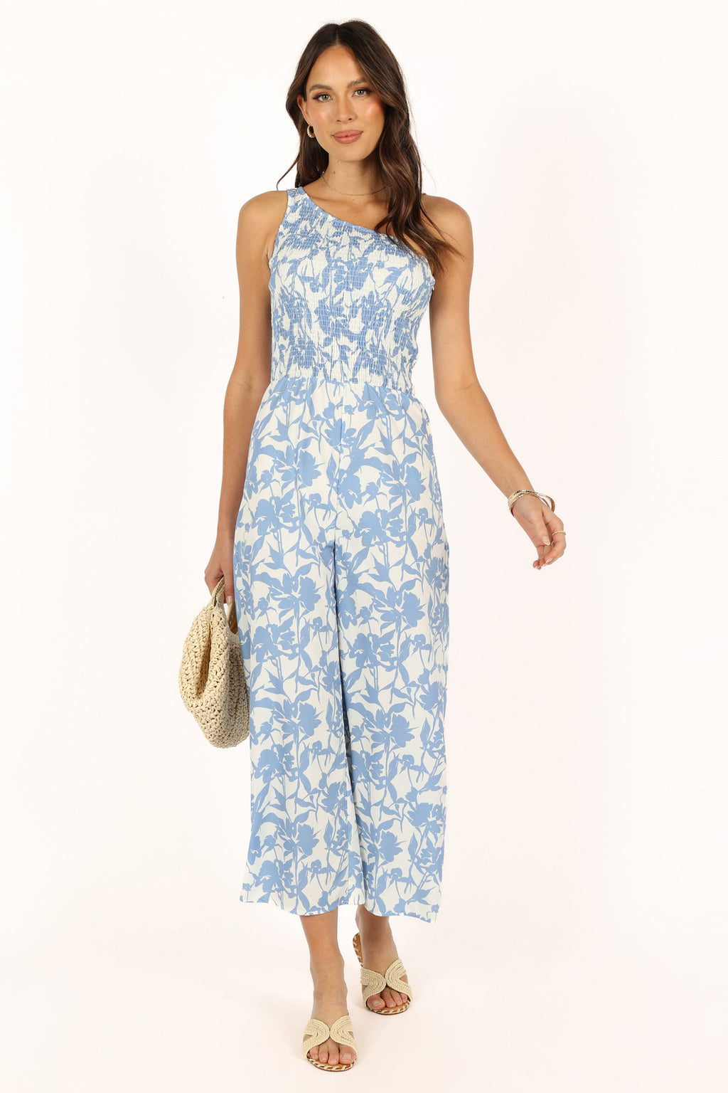 Rae Jumpsuit - Blue Floral
