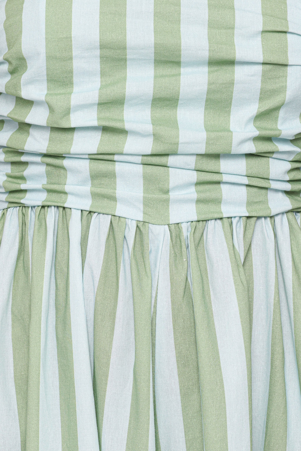 Paige Strapless Jumpsuit - Blue/Green Stripe