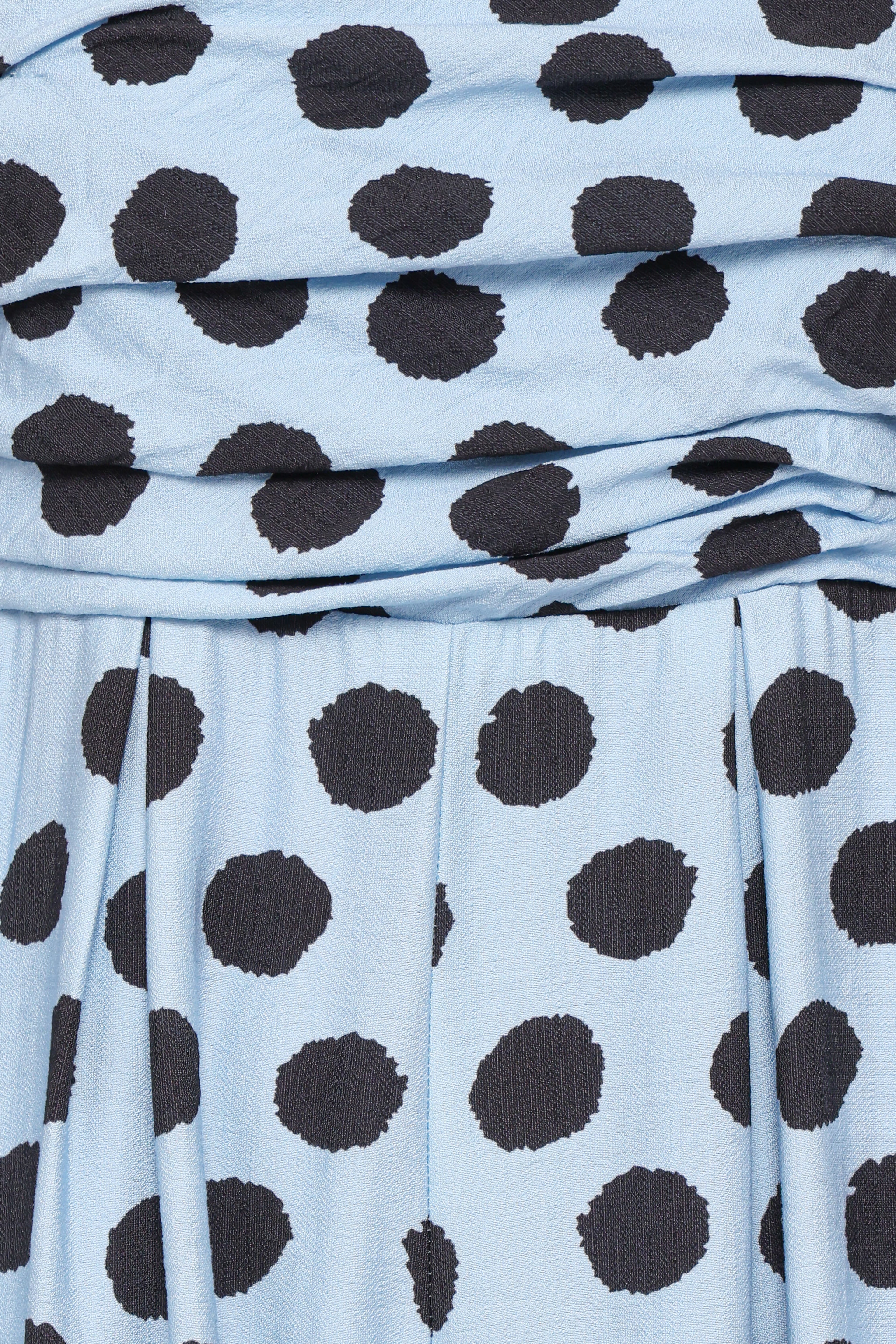 Pricilla Jumpsuit - Blue Polka Dot