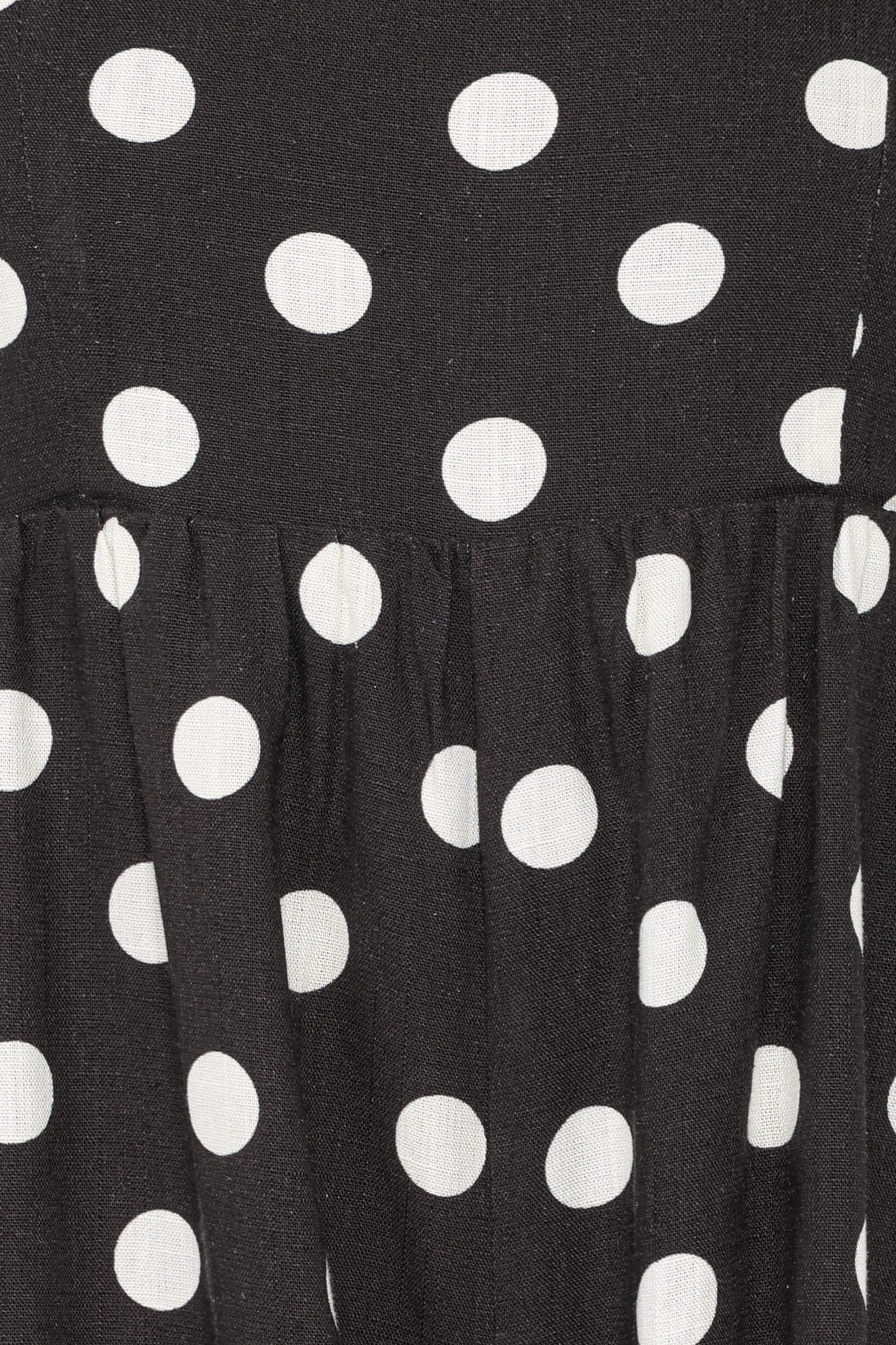 Quinley Romper - Black Polka Dot