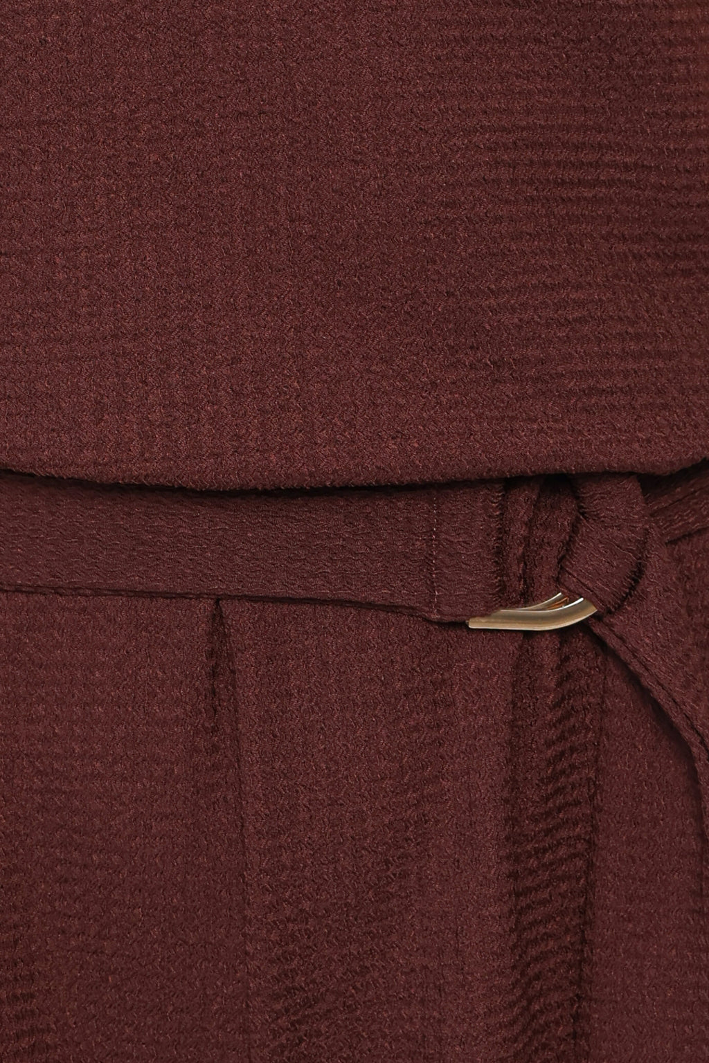 Zaia Belted Knit Romper - Chocolate Brown